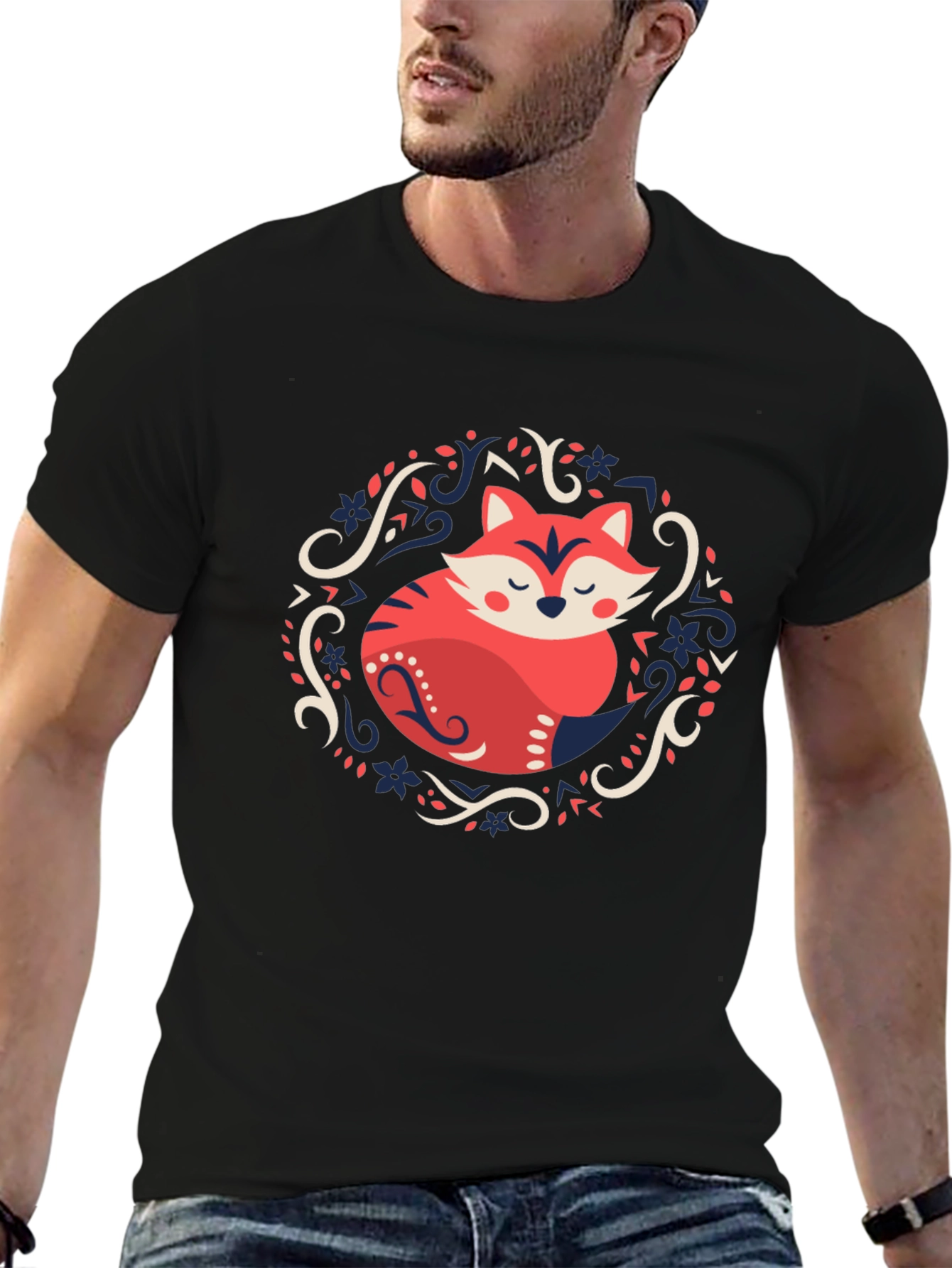 Fox Graphic Black T-Shirt