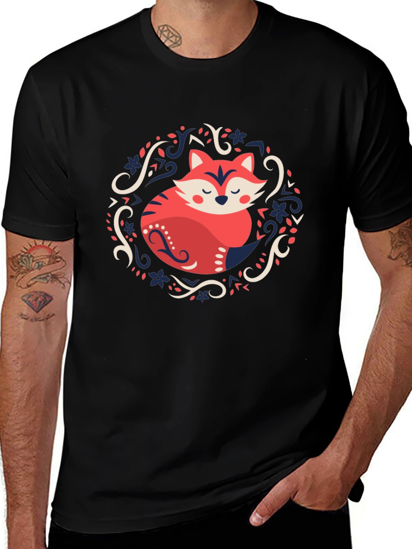 Fox Graphic Black T-Shirt