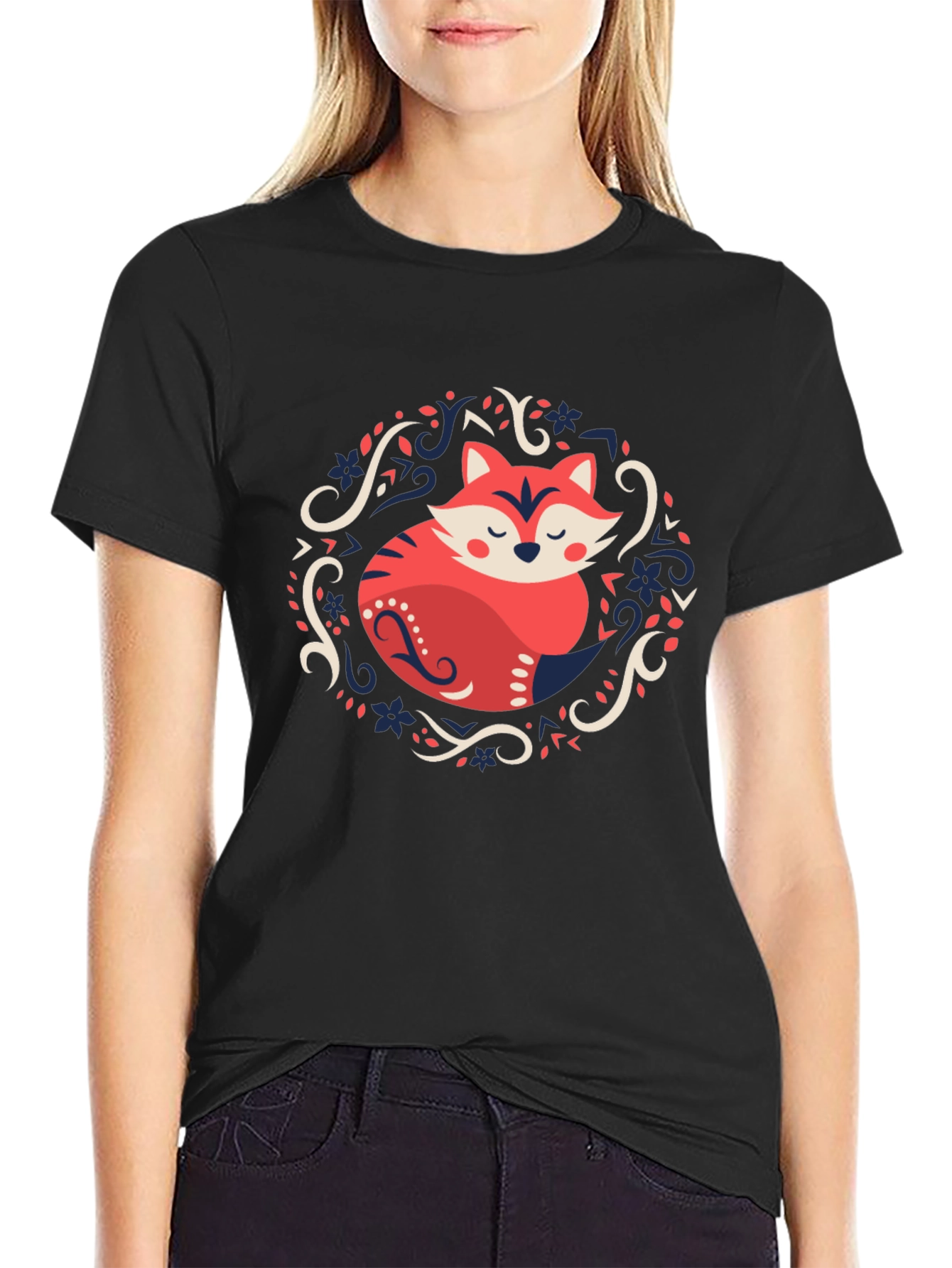 Fox Graphic Black T-Shirt