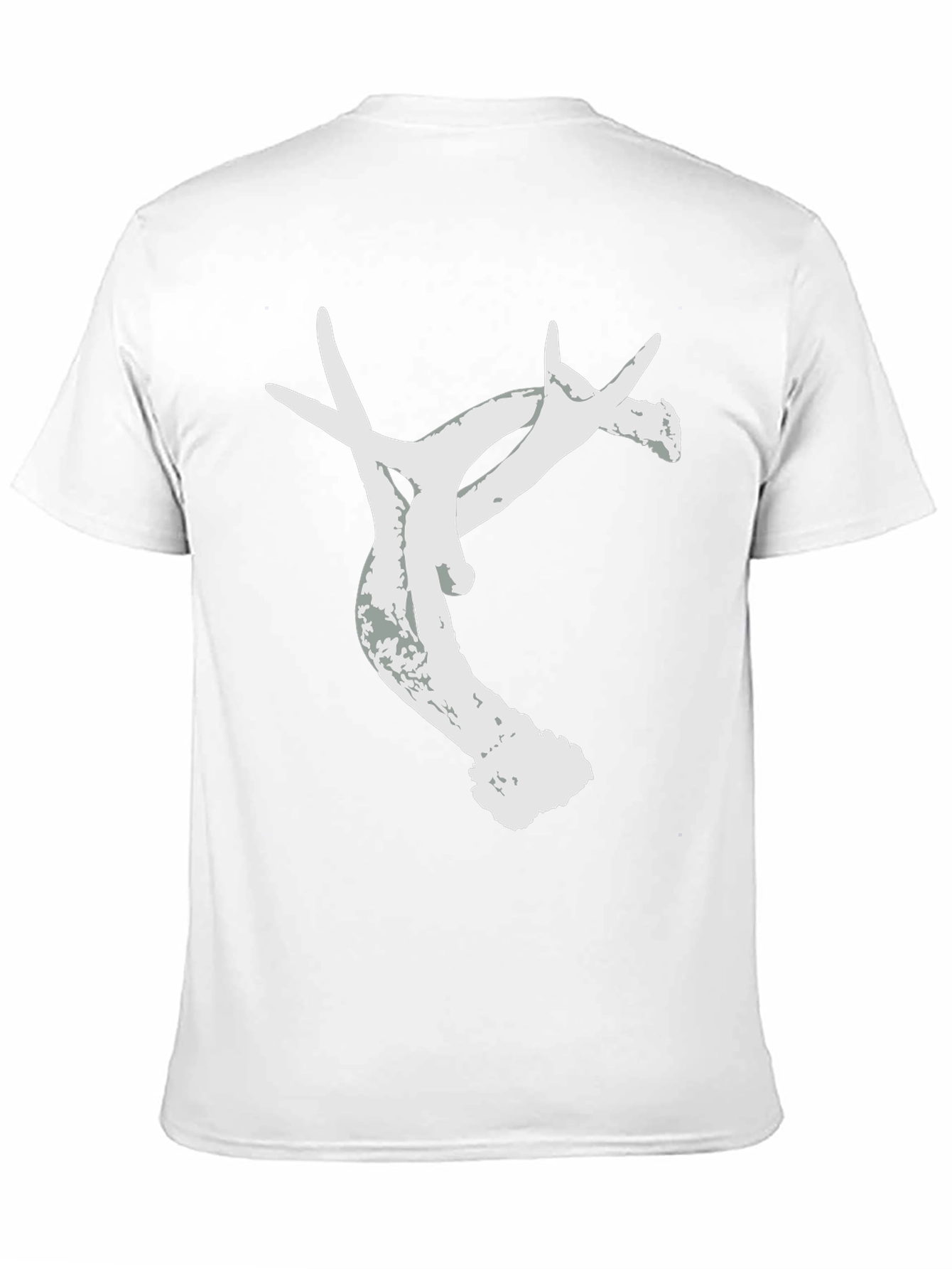 Antler Graphic Tee - Nature Inspired Black T-Shirt