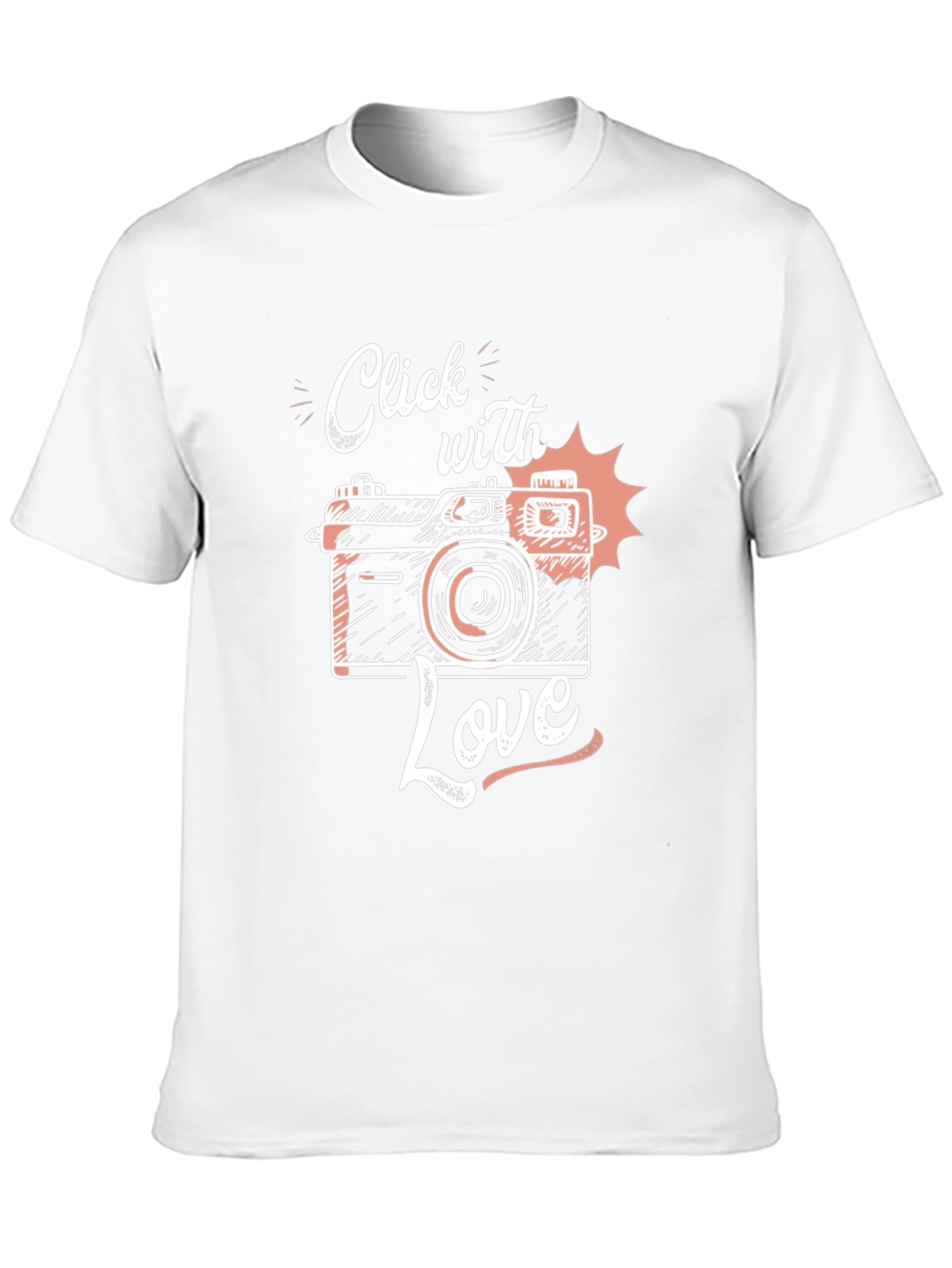 Click With Love Camera Graphic Tee - Black