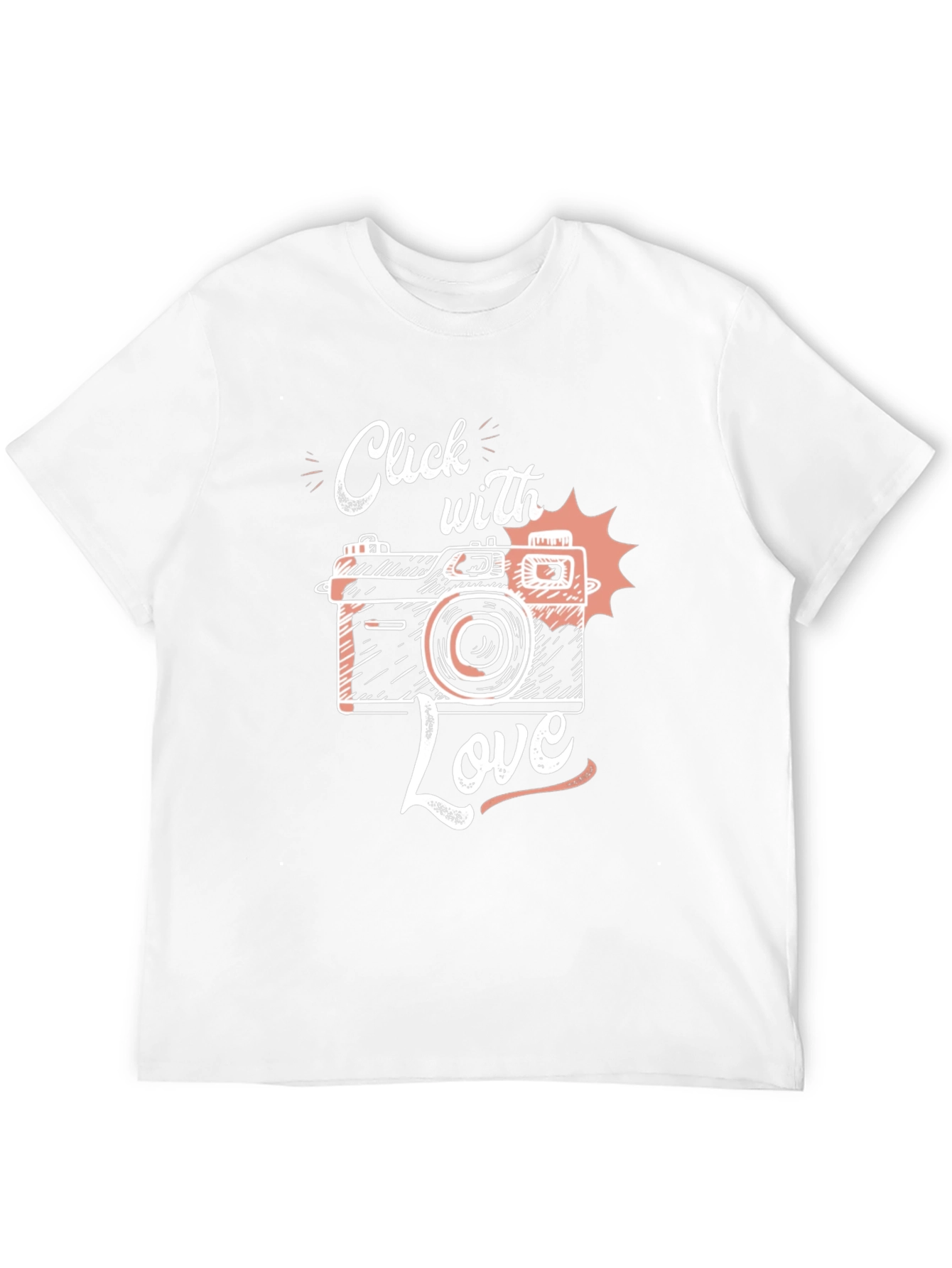 Click With Love Camera Graphic Tee - Black
