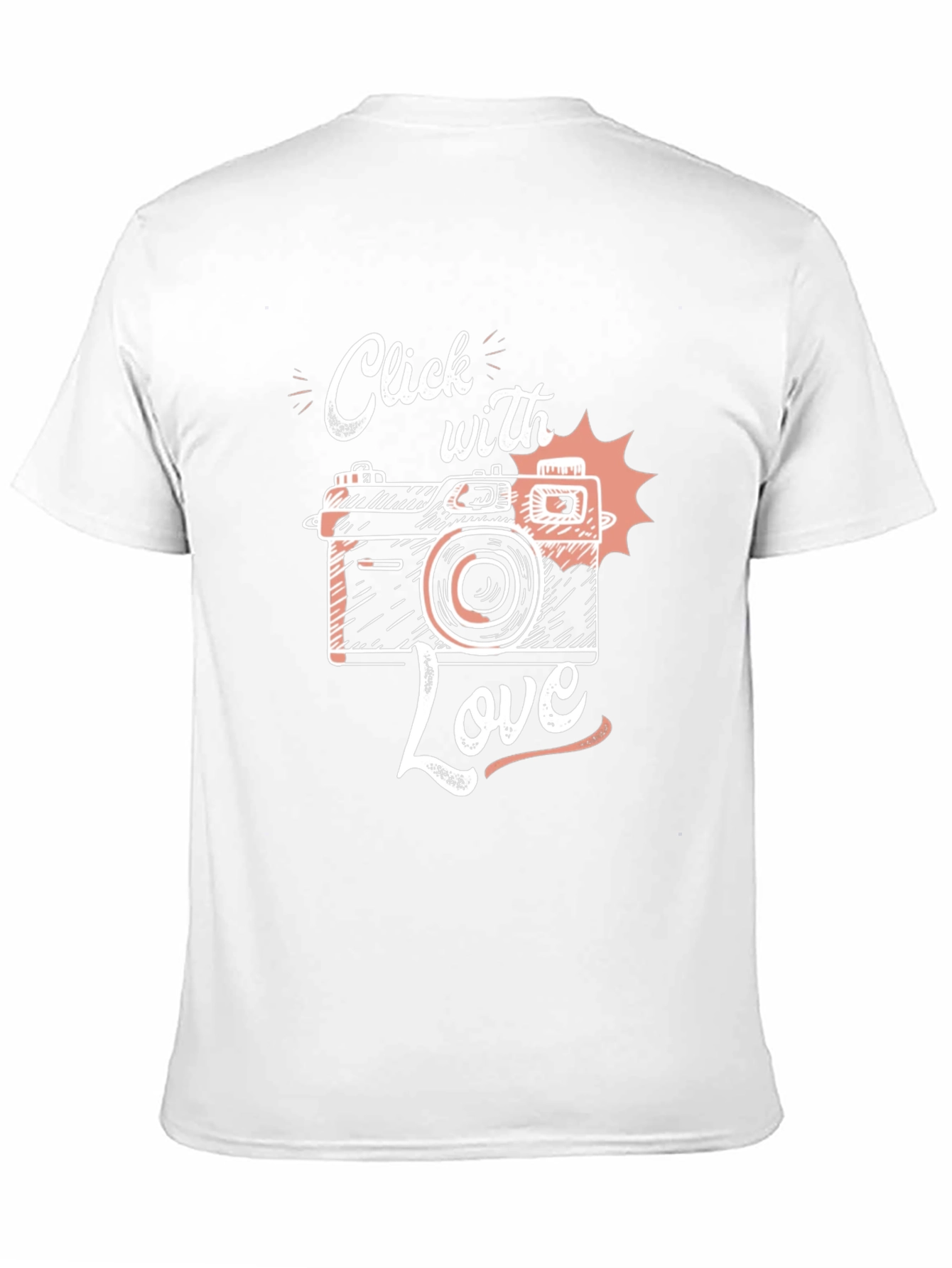 Click With Love Camera Graphic Tee - Black