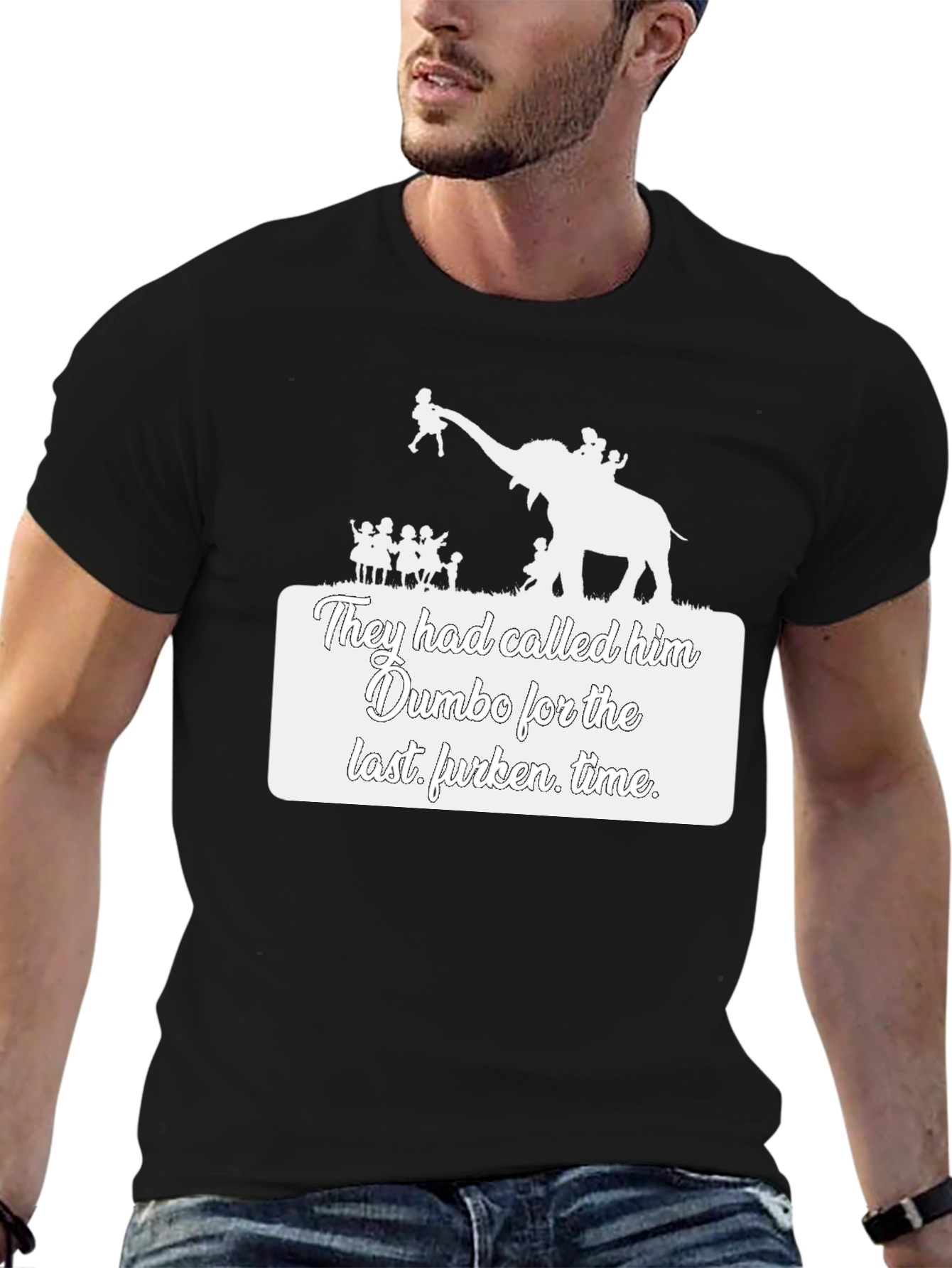 Dumbo Last Furken Time Black T-Shirt
