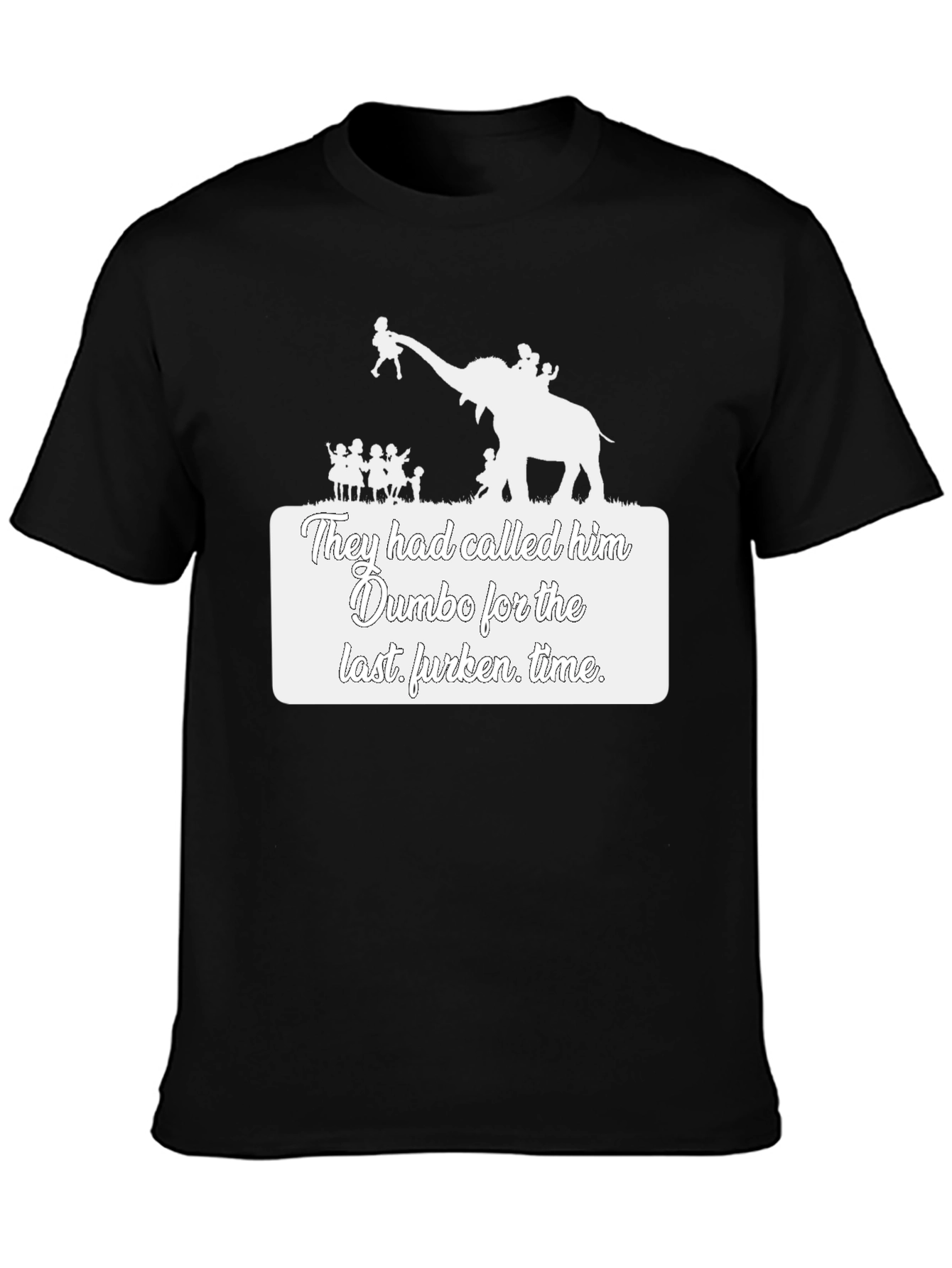 Dumbo Last Furken Time Black T-Shirt