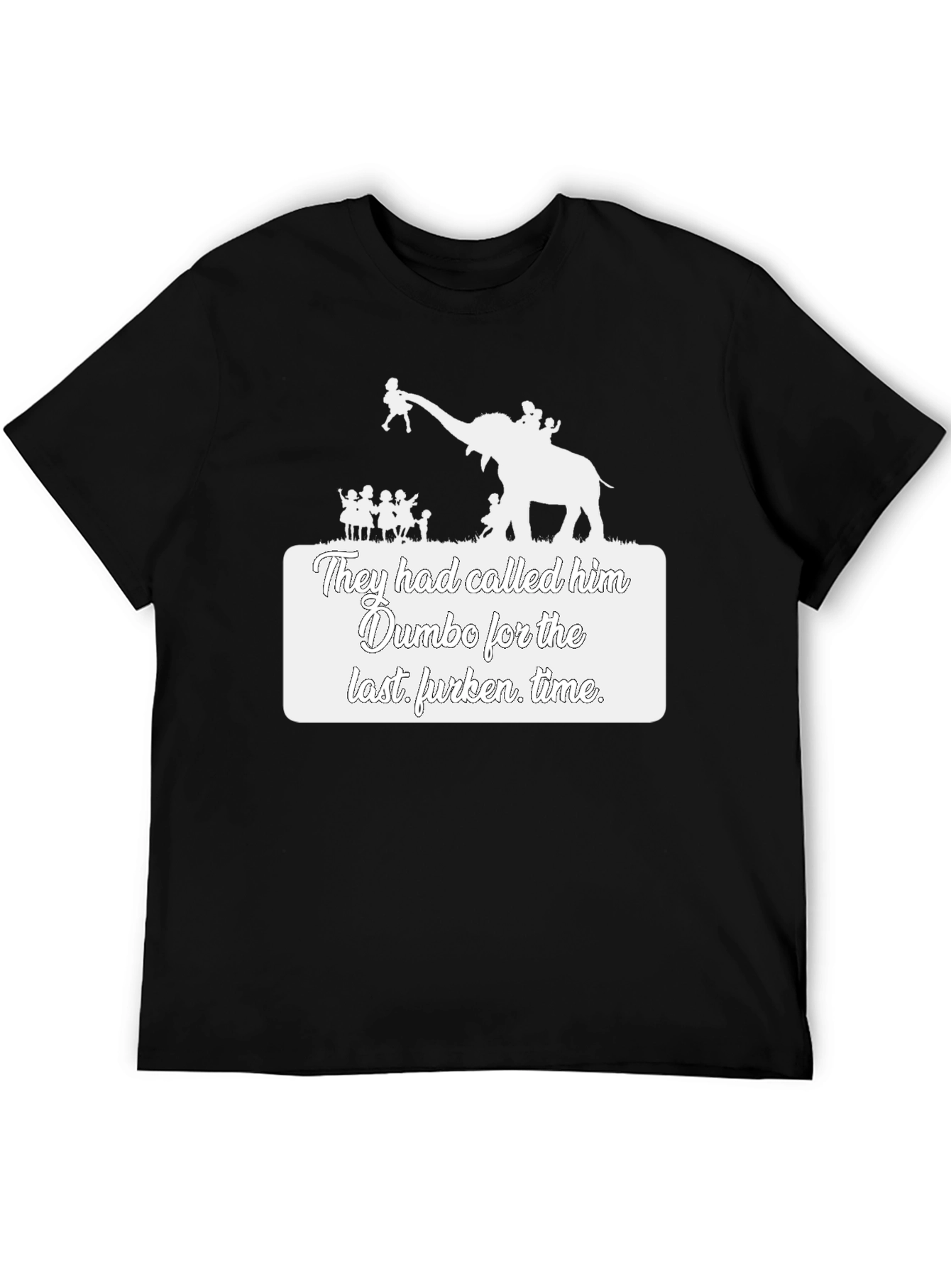 Dumbo Last Furken Time Black T-Shirt