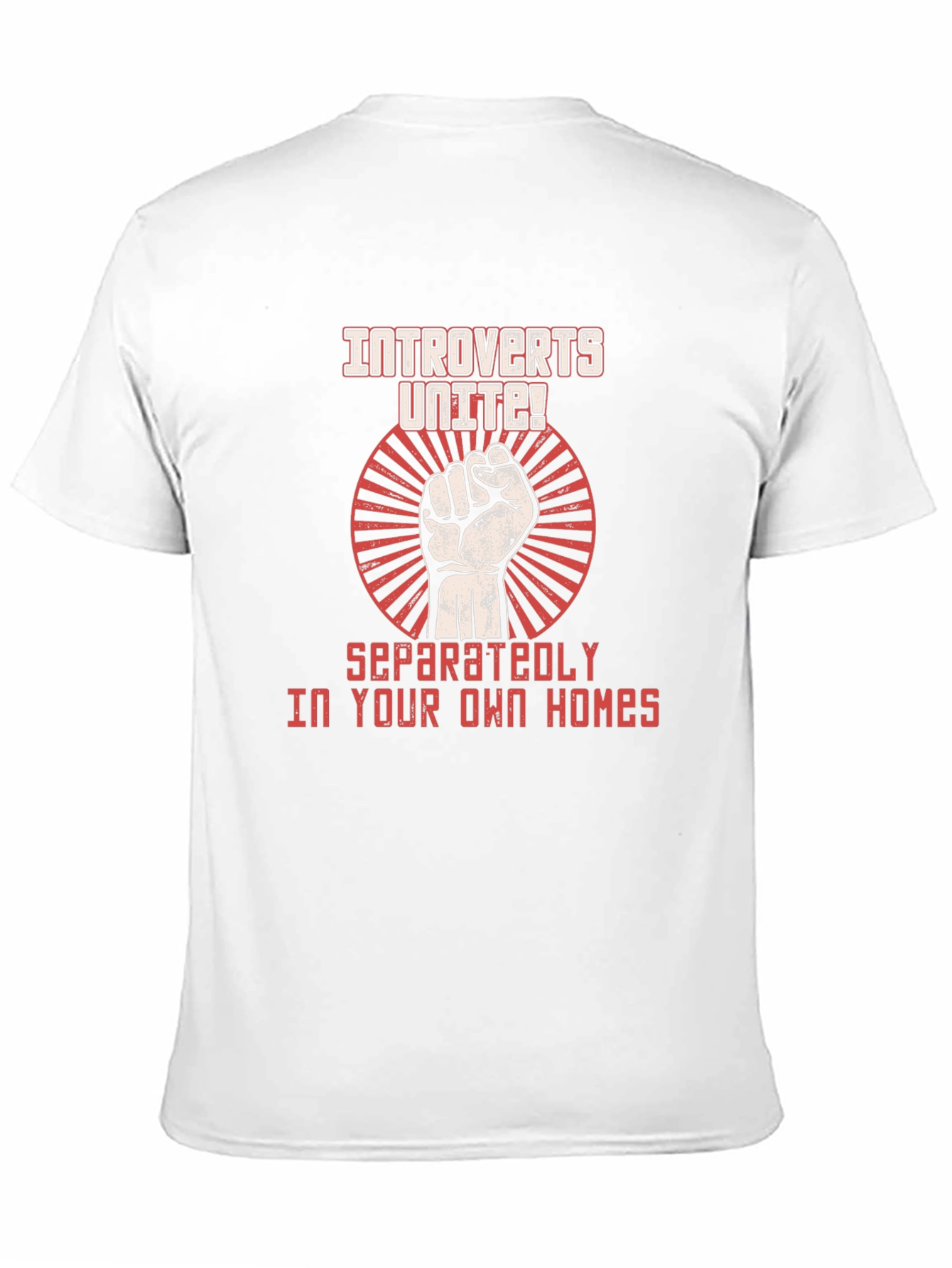 Introverts Unite! Black Graphic T-Shirt
