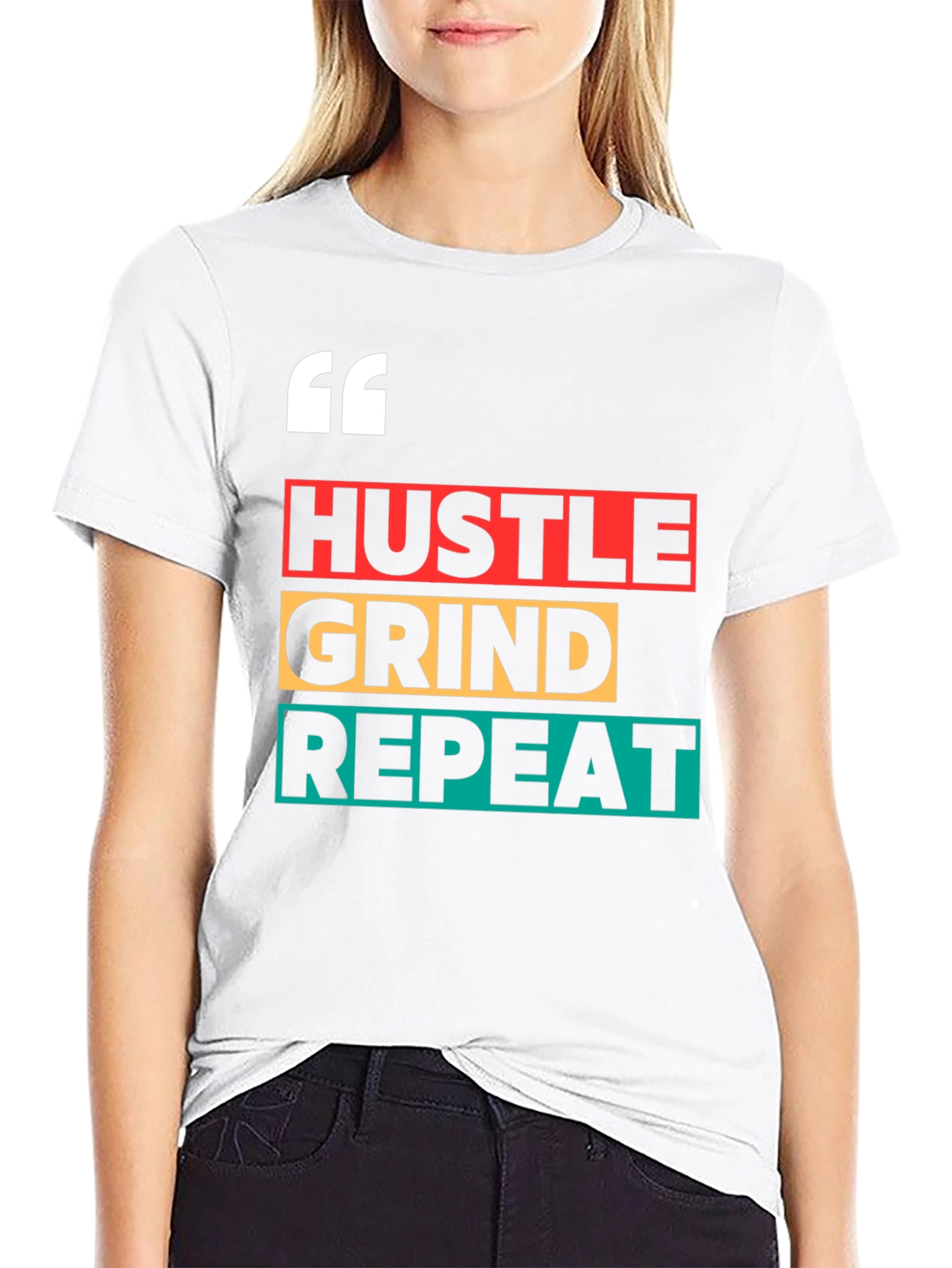 Hustle Grind Repeat Graphic Tee