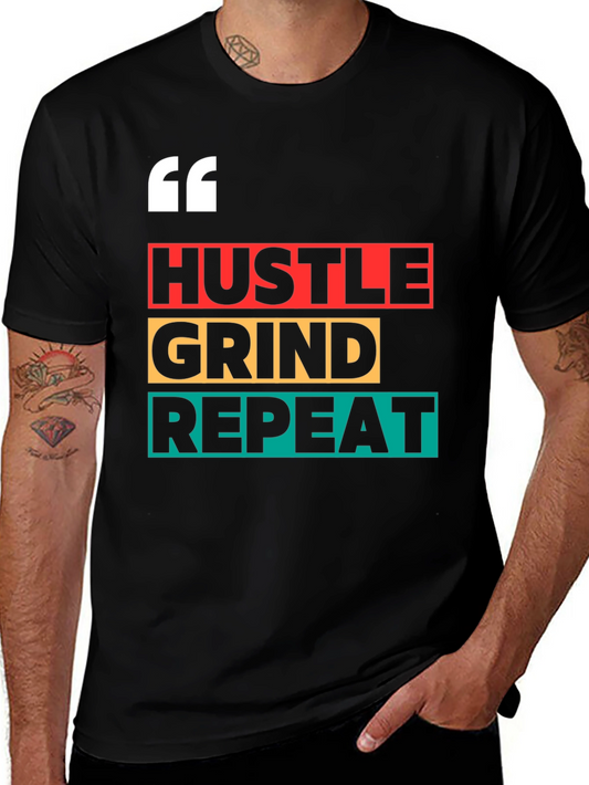Hustle Grind Repeat Graphic Tee