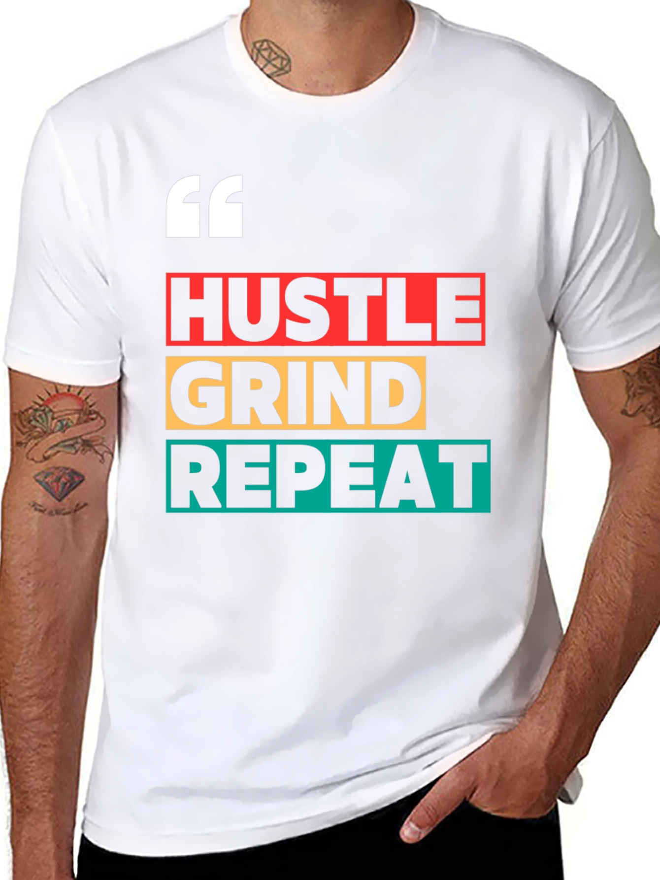Hustle Grind Repeat Graphic Tee