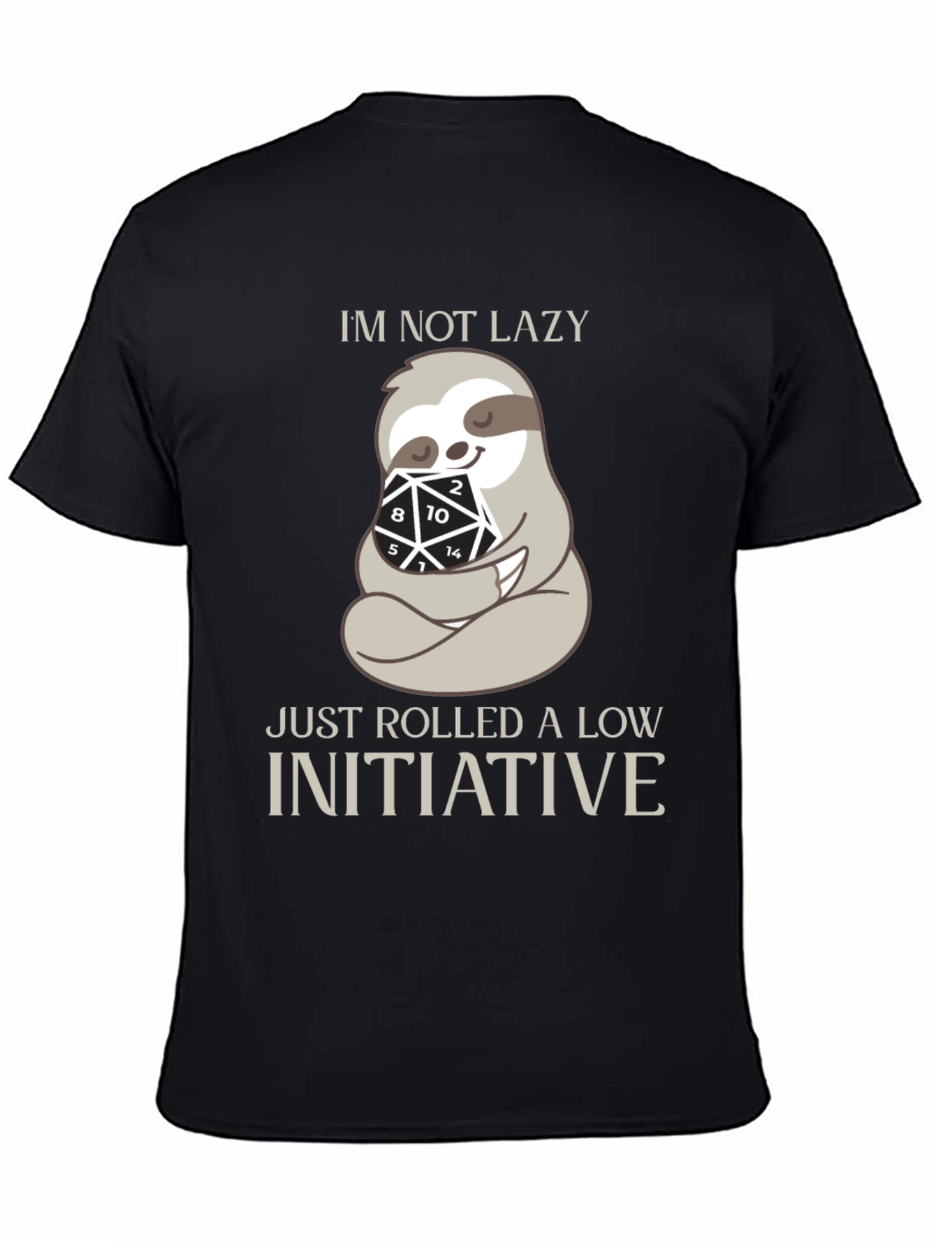 D&D Sloth Initiative T-Shirt - Funny Gamer Tee