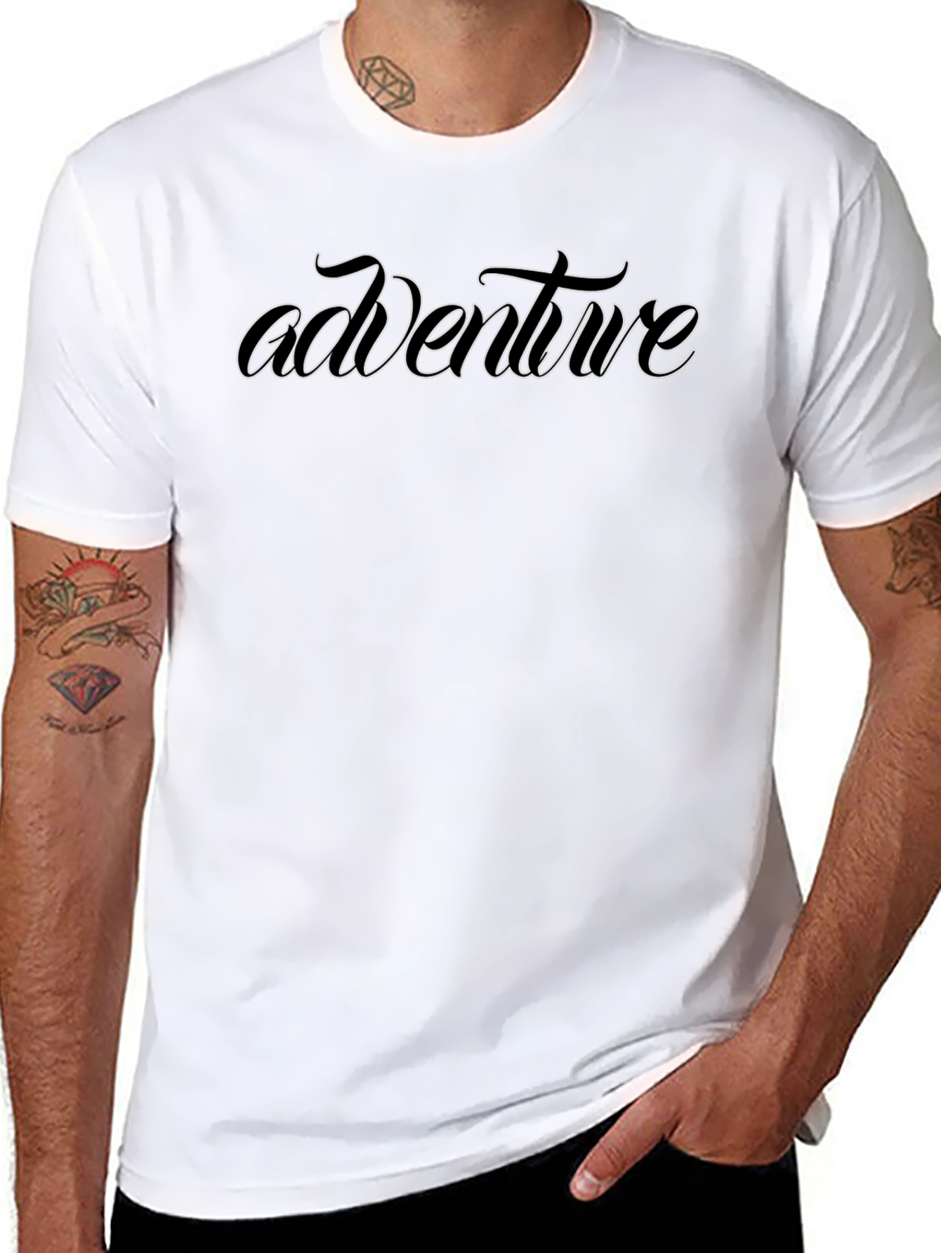 Adventure Graphic Tee - Black Short Sleeve T-Shirt