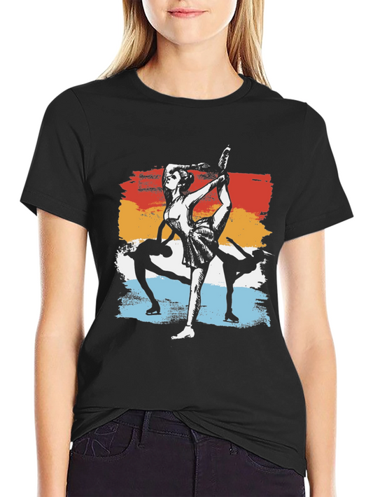 Vintage Figure Skating Tee - Retro Style