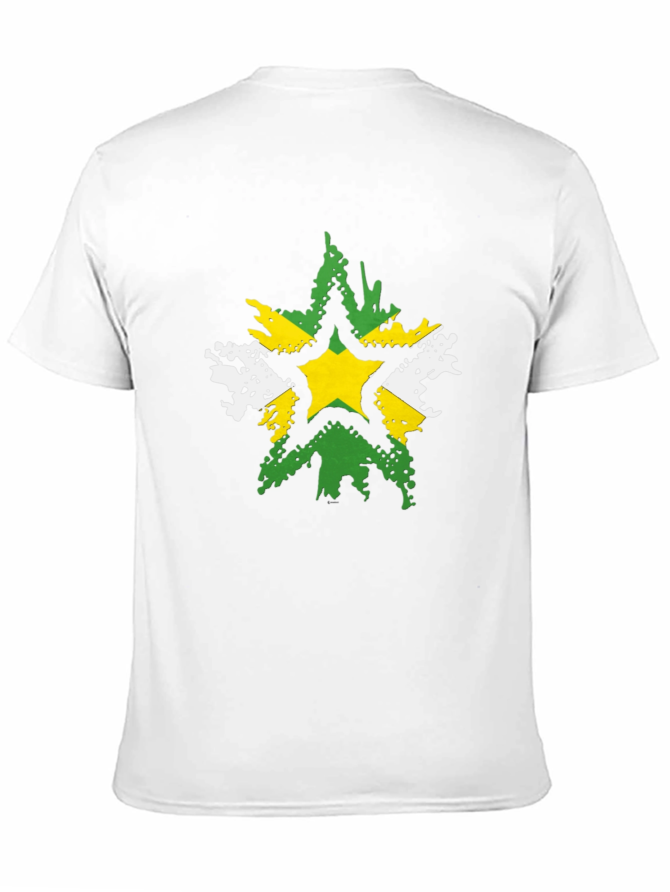 Distressed Star Graphic Black T-Shirt