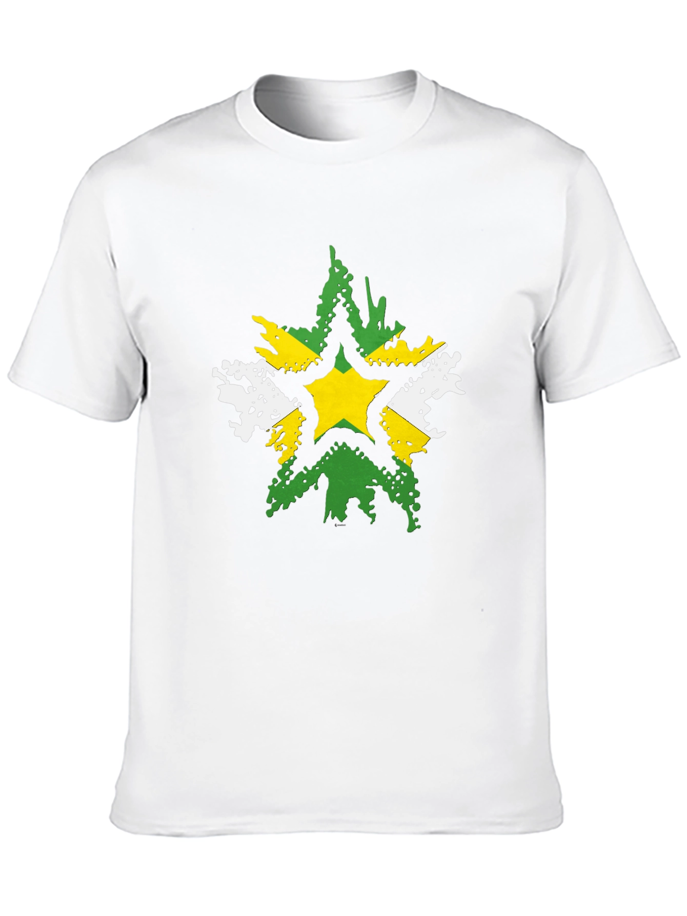 Distressed Star Graphic Black T-Shirt
