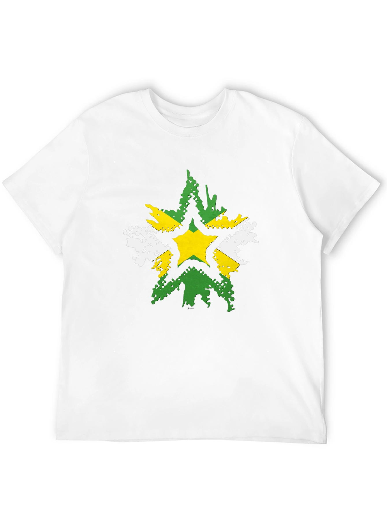 Distressed Star Graphic Black T-Shirt