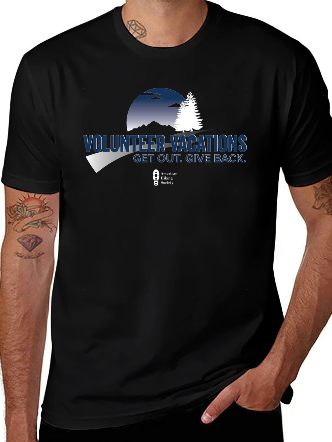 Volunteer Vacations Graphic T-Shirt - Get Out Give Back!