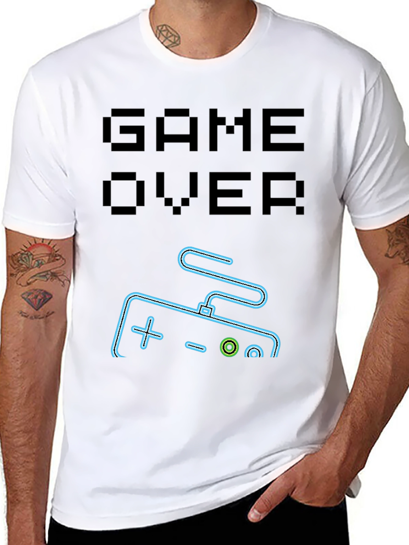 Game Over Graphic Tee - Gamer Style Shirt