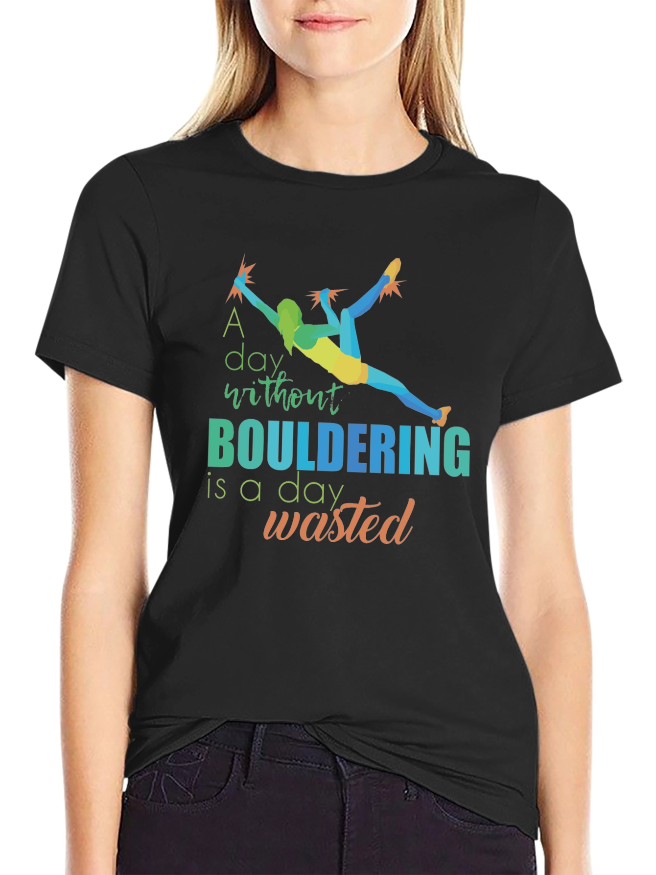 Bouldering T-Shirt - Climbing Design - Graphic Tee