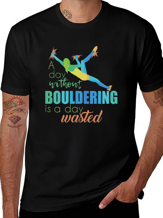 Bouldering T-Shirt - Climbing Design - Graphic Tee