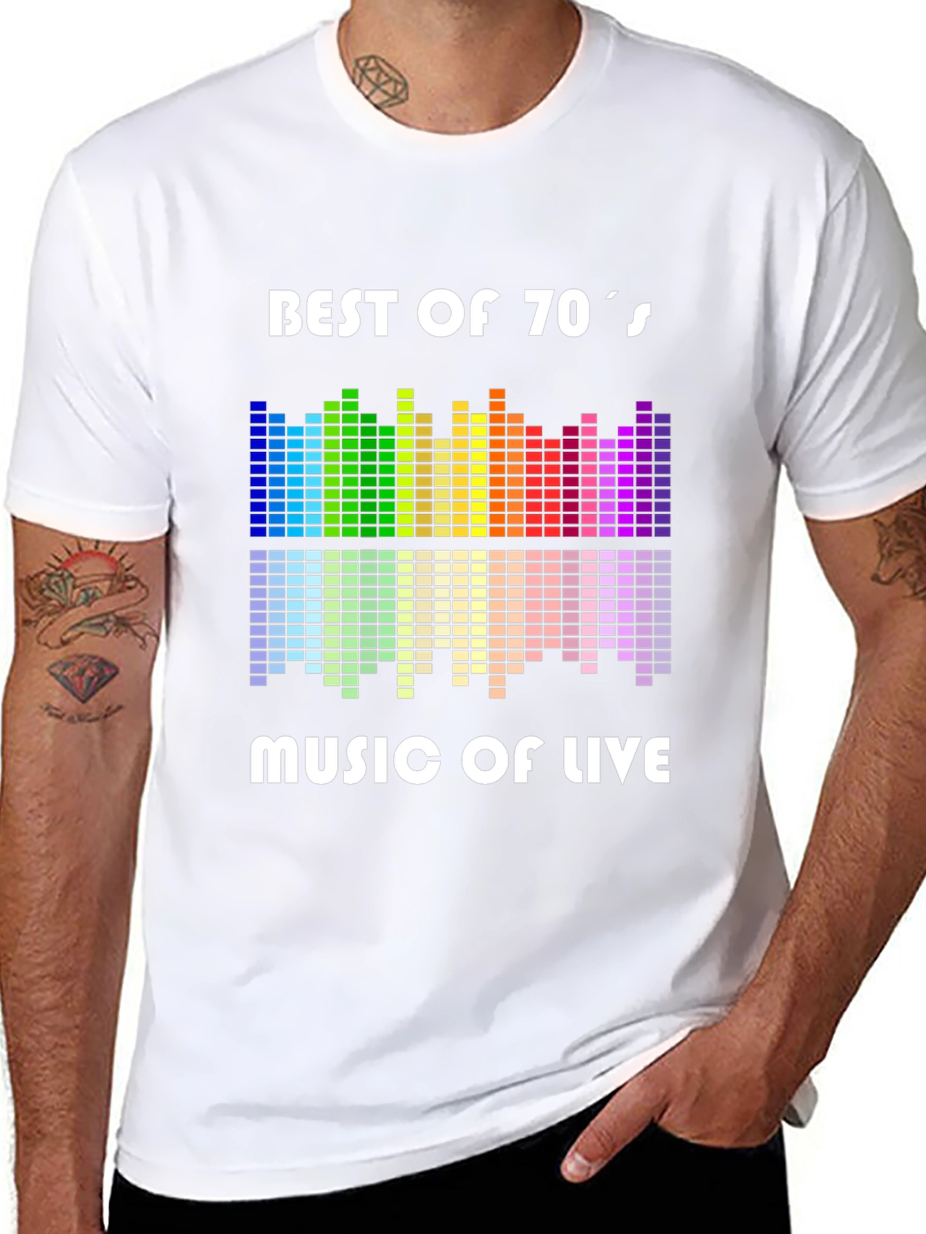 Best of 70s Music Live Graphic T-Shirt