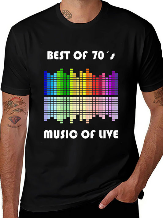 Best of 70s Music Live Graphic T-Shirt