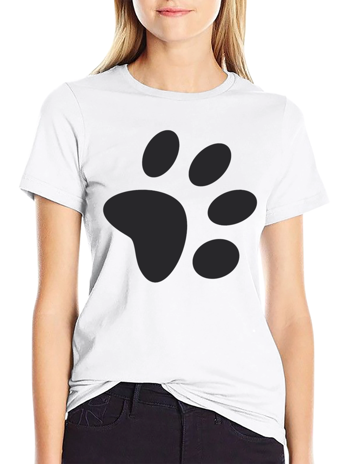 Paw Print Graphic Tee - Casual Comfort