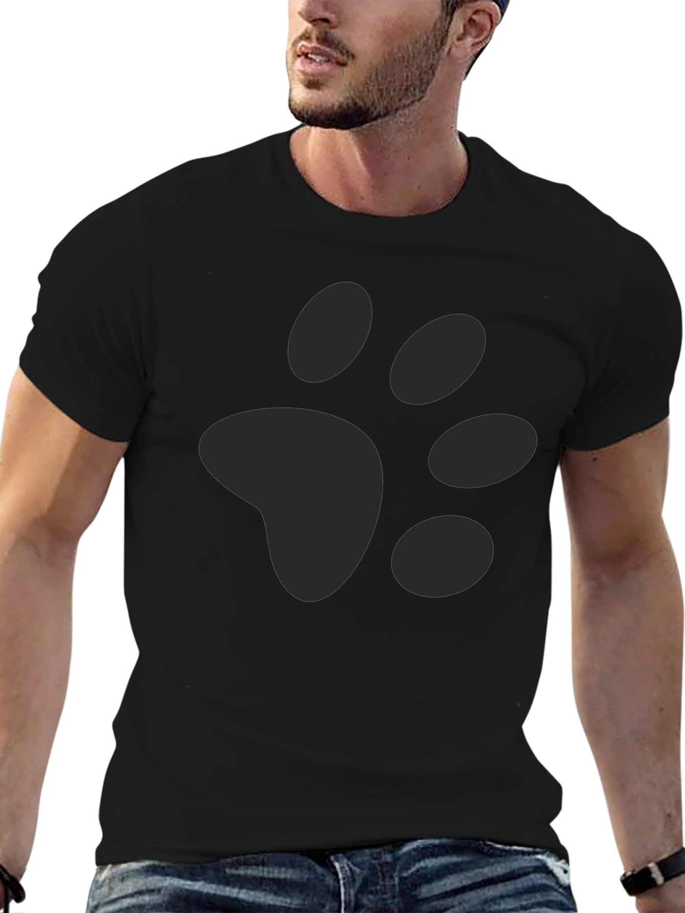 Paw Print Graphic Tee - Casual Comfort