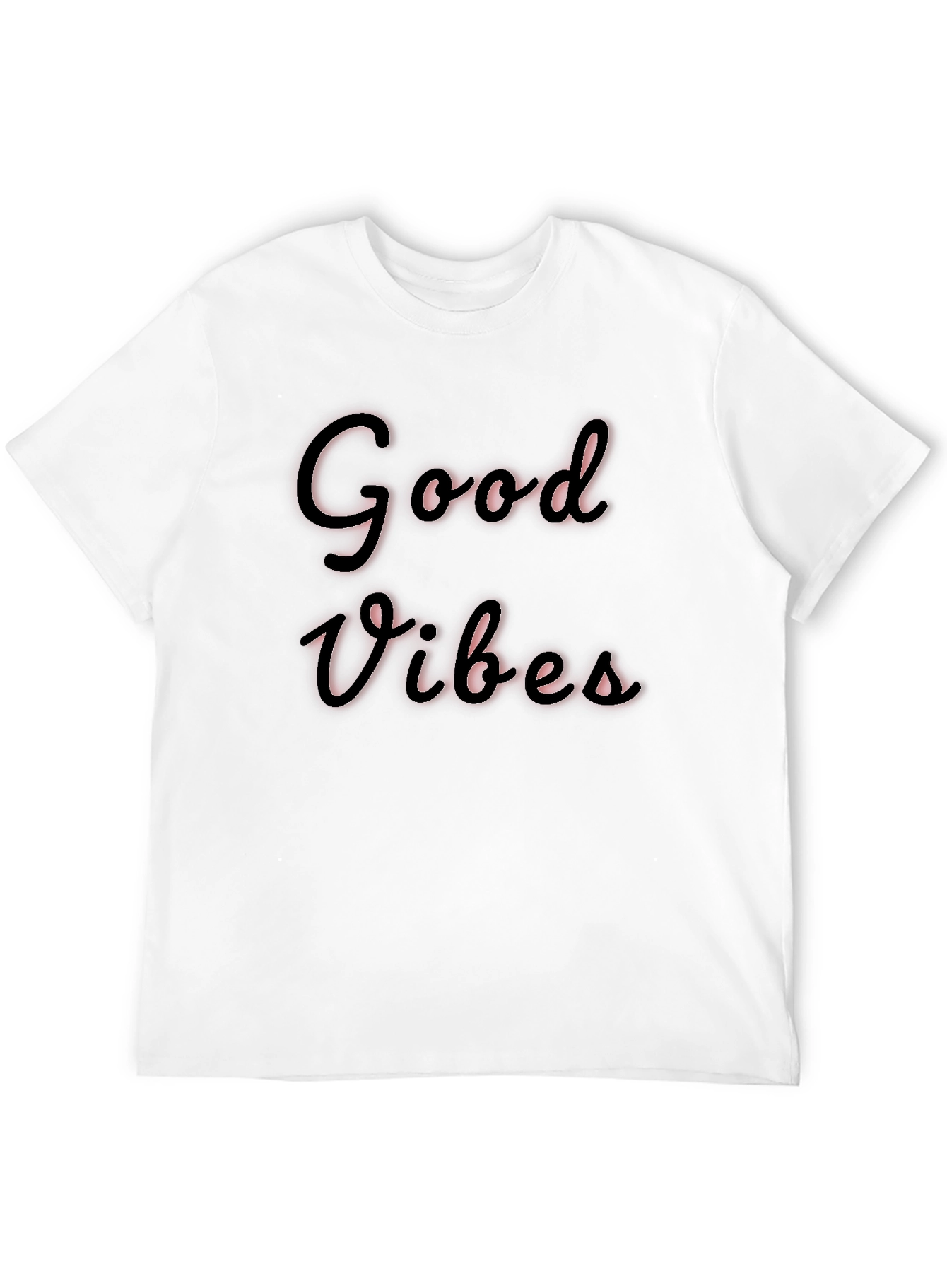 Good Vibes Black T-Shirt - Stylish & Comfortable