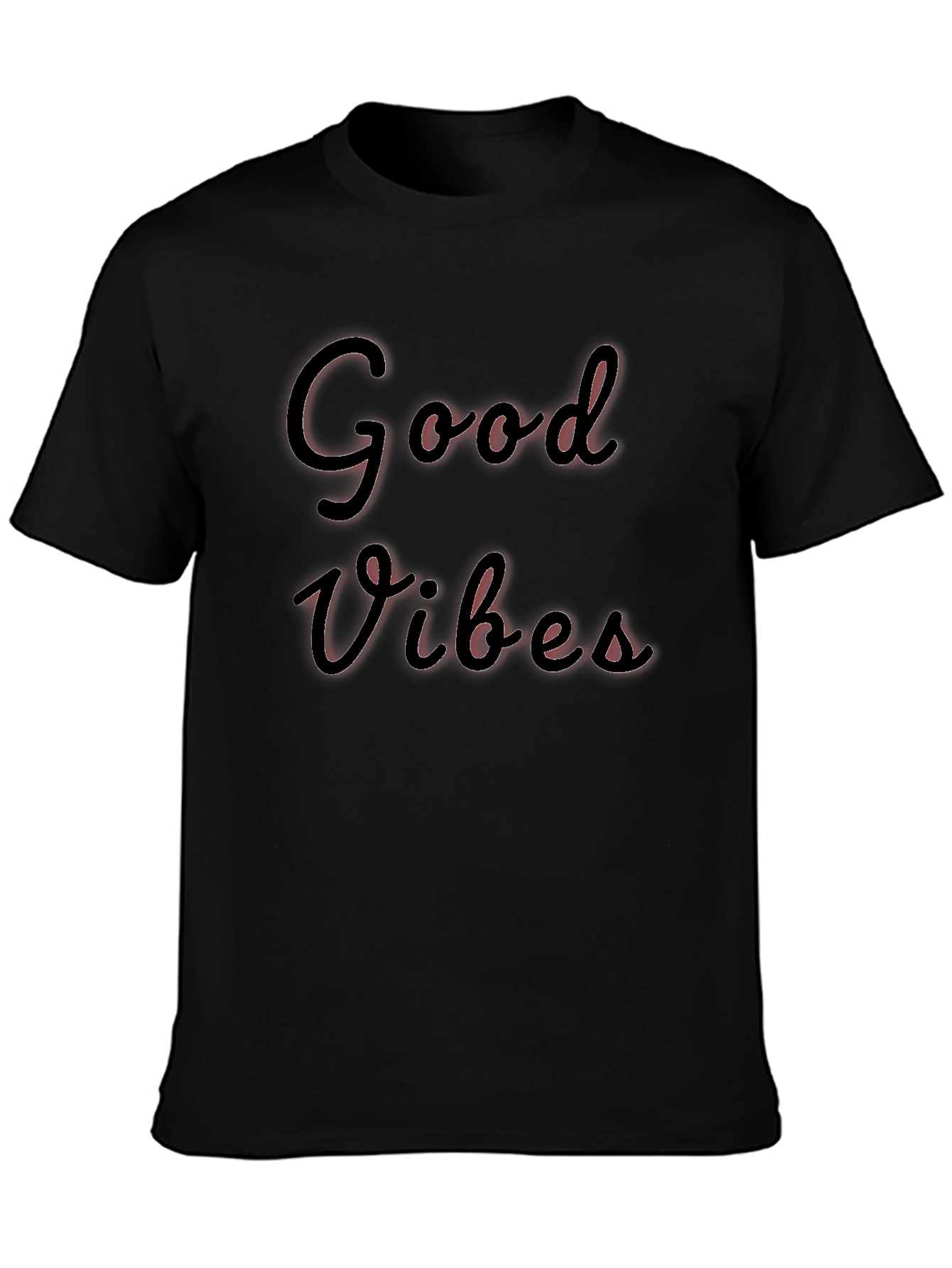 Good Vibes Black T-Shirt - Stylish & Comfortable