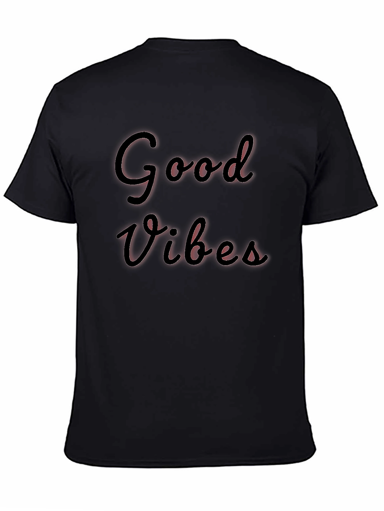 Good Vibes Black T-Shirt - Stylish & Comfortable