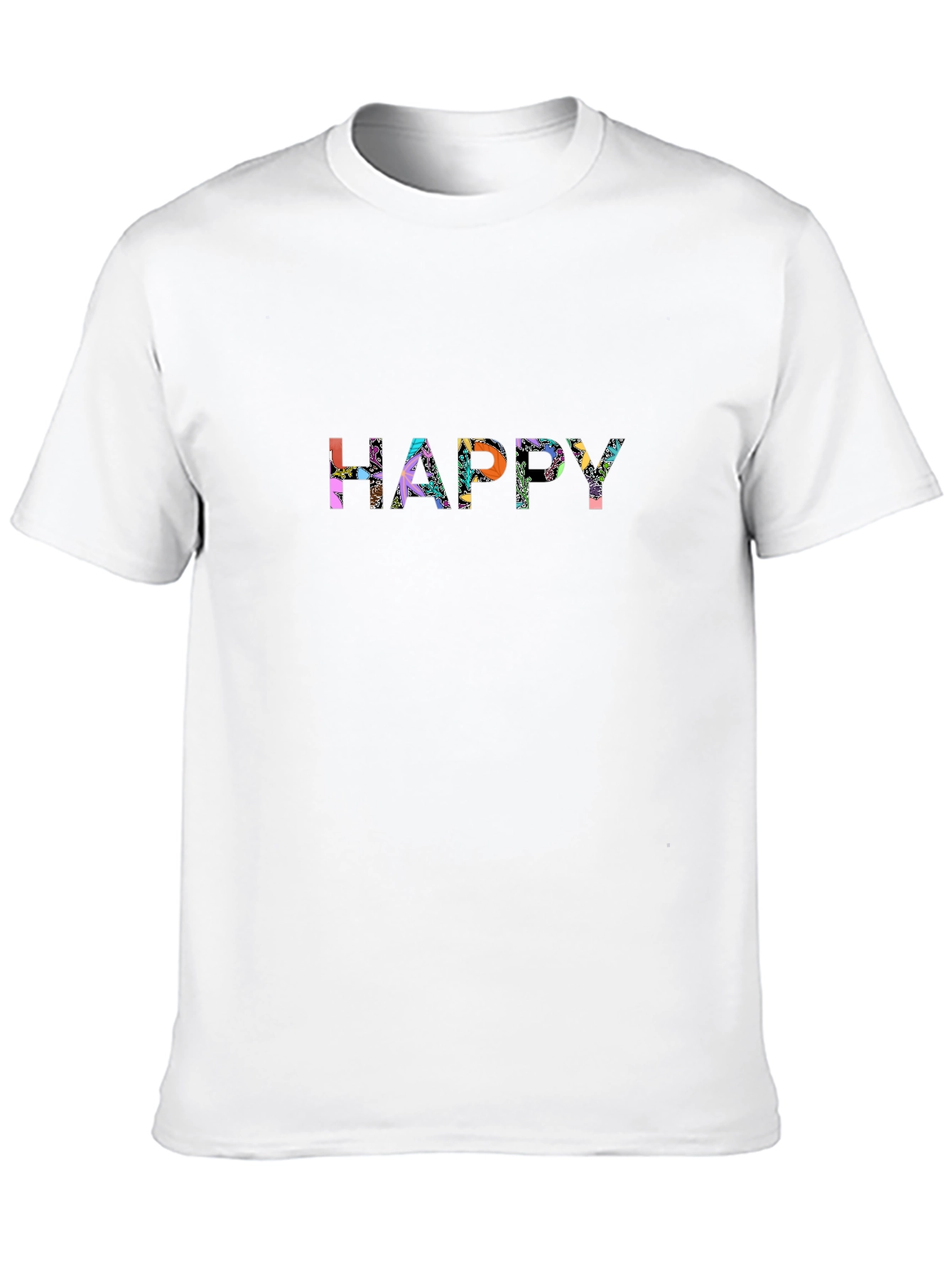 Happy Graphic T-Shirt - Mens Black Tee
