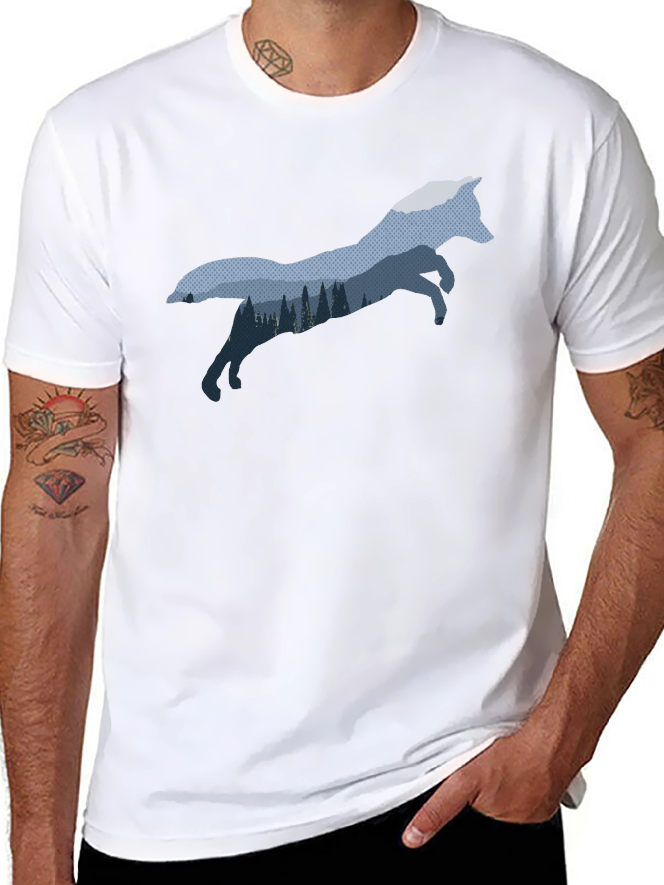 Wolf Graphic Tee - Nature Inspired Design