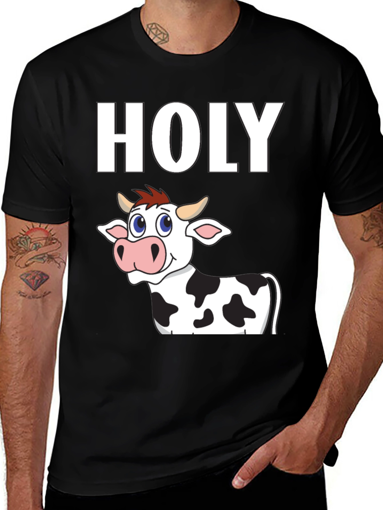 Holy Cow T-Shirt - Funny Cartoon Animal Tee