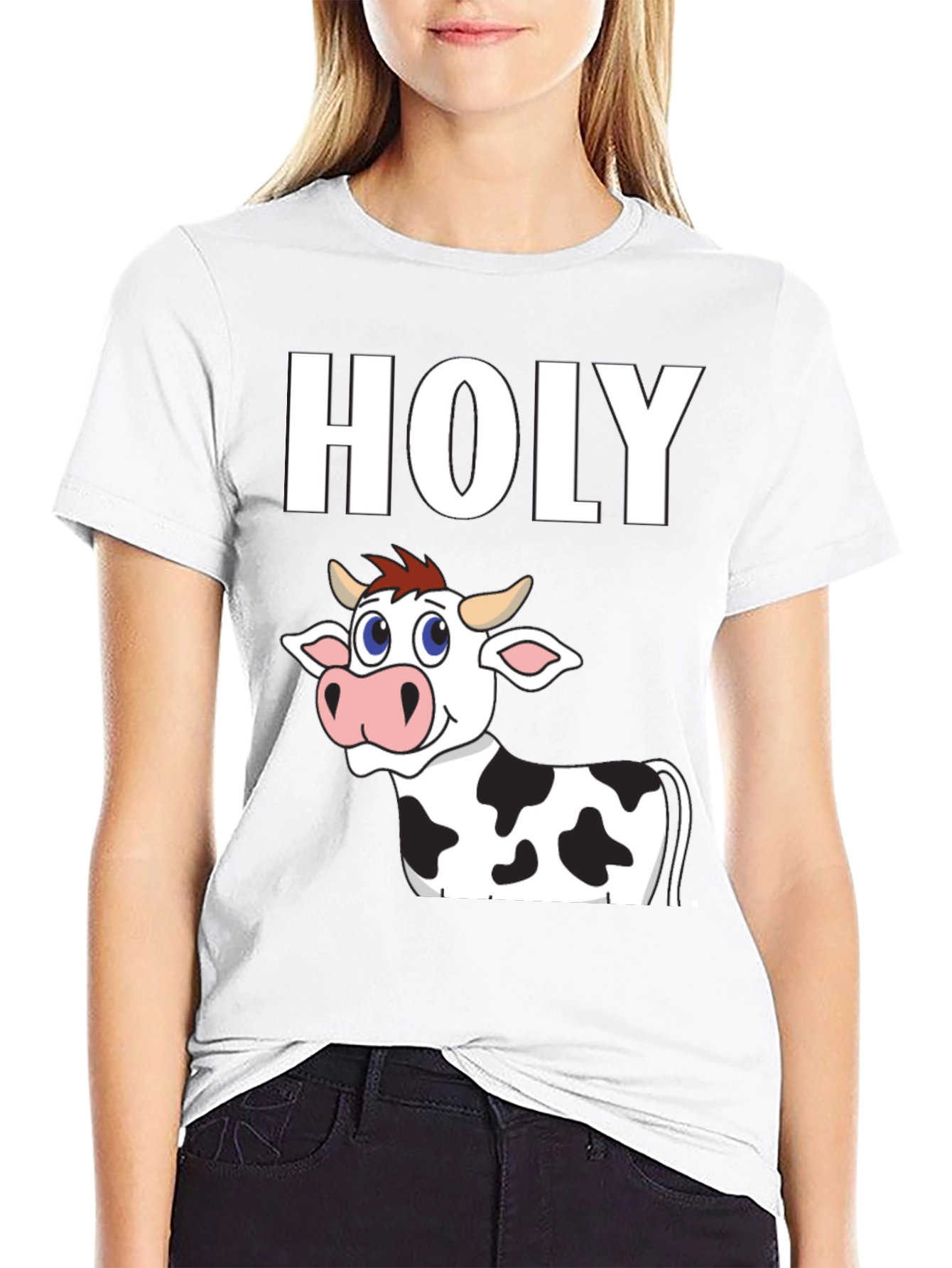 Holy Cow T-Shirt - Funny Cartoon Animal Tee