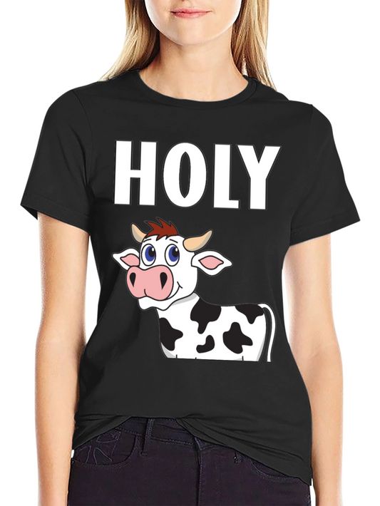Holy Cow T-Shirt - Funny Cartoon Animal Tee