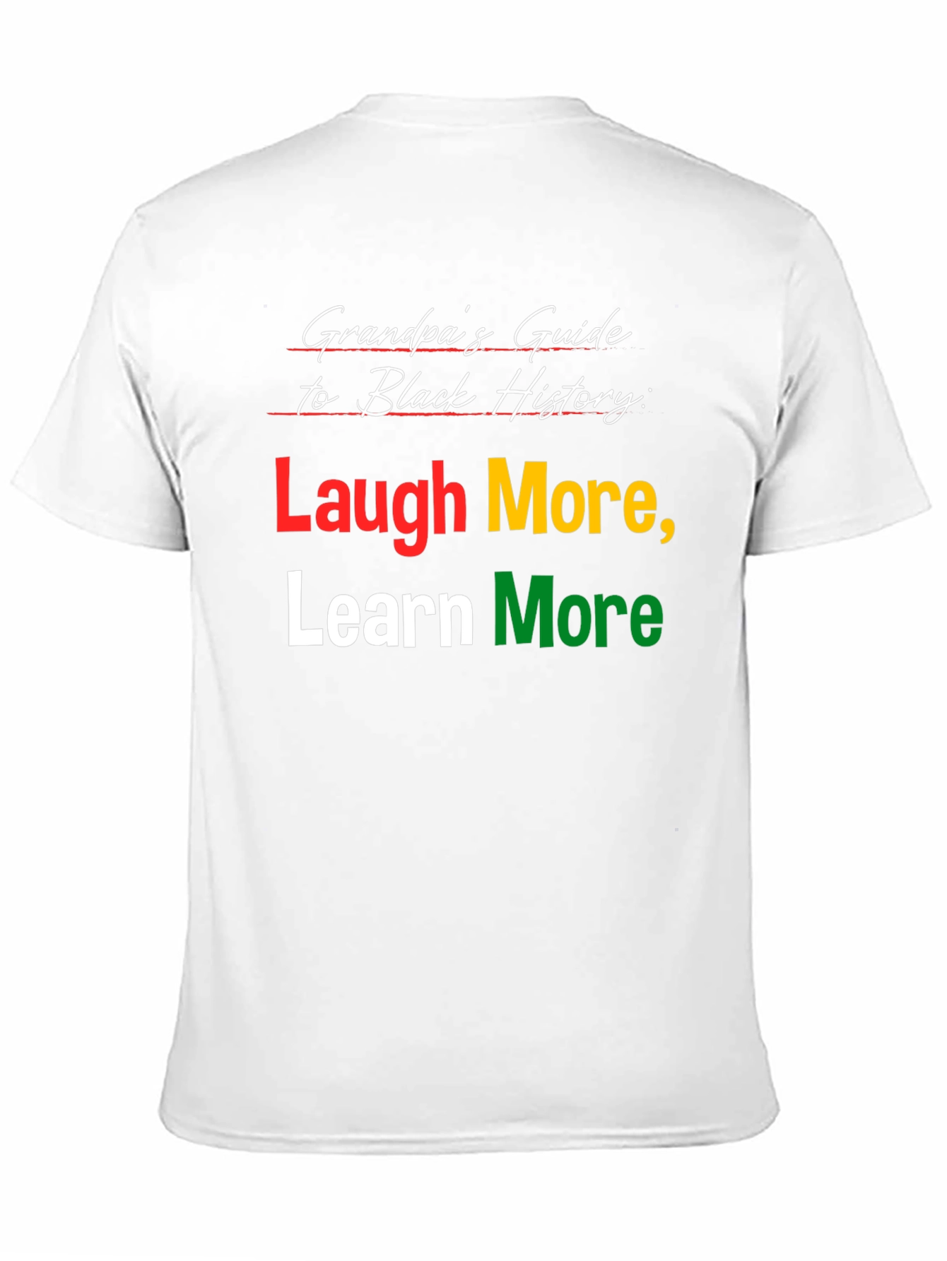 Grandpas Guide Black History T-Shirt Laugh Learn