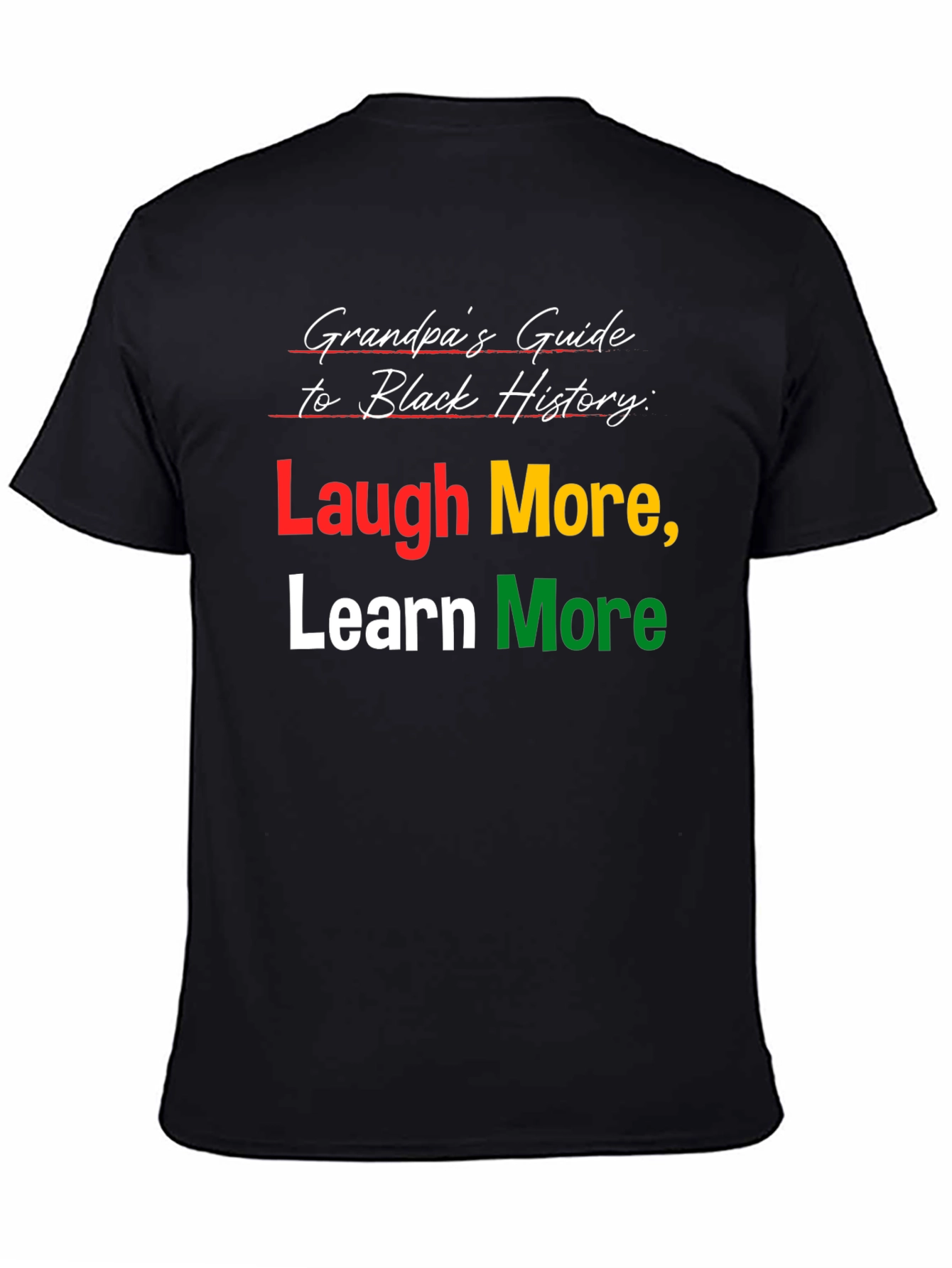 Grandpas Guide Black History T-Shirt Laugh Learn