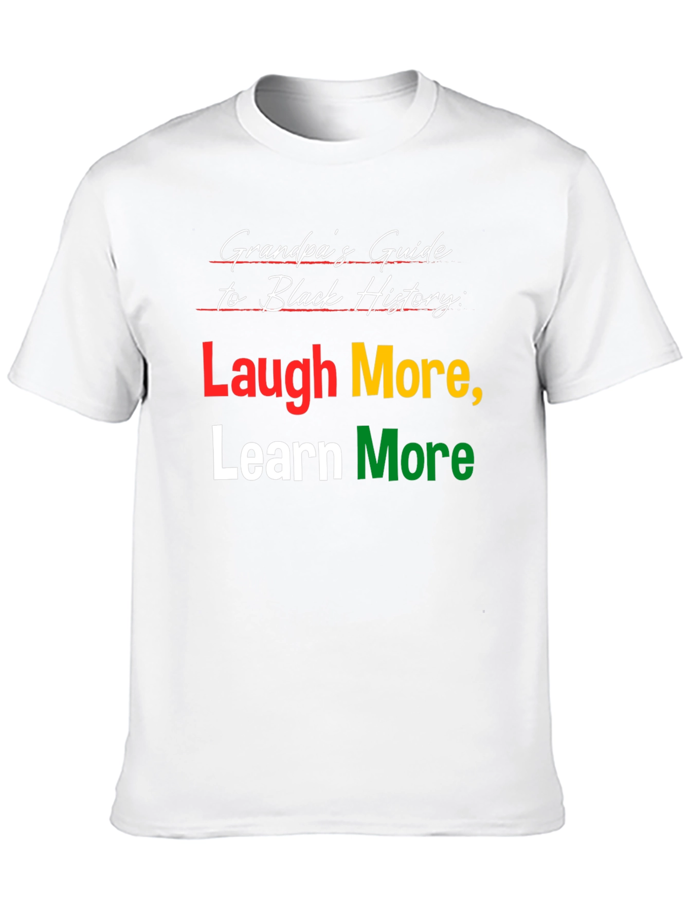 Grandpas Guide Black History T-Shirt Laugh Learn