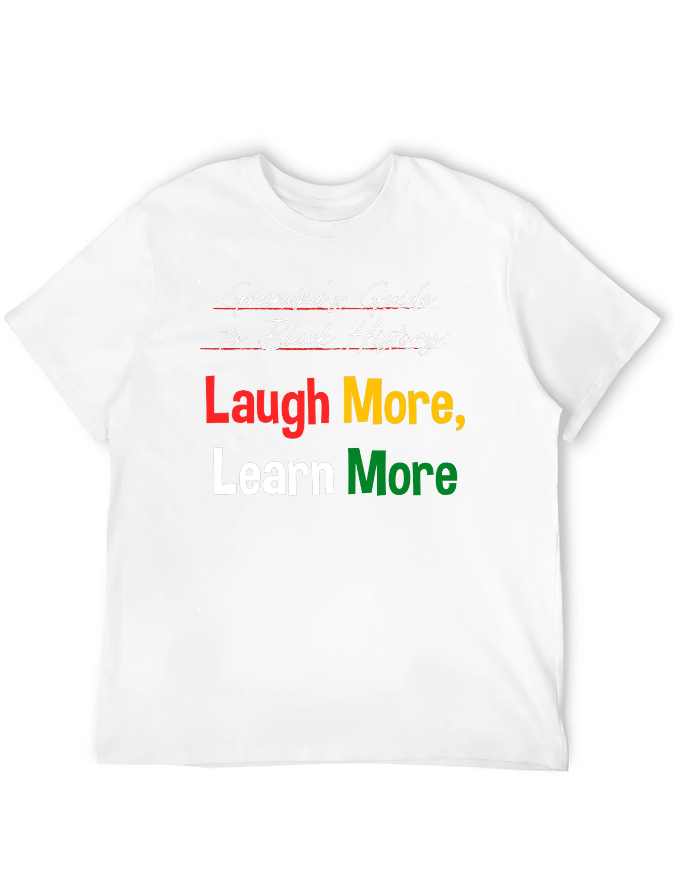 Grandpas Guide Black History T-Shirt Laugh Learn