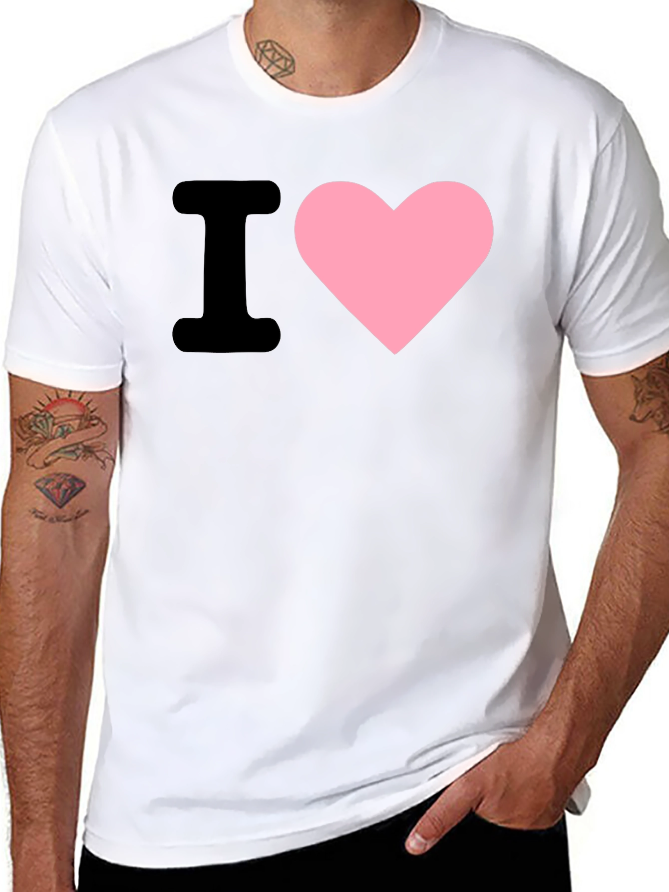 I Heart Love Pink Heart Tee