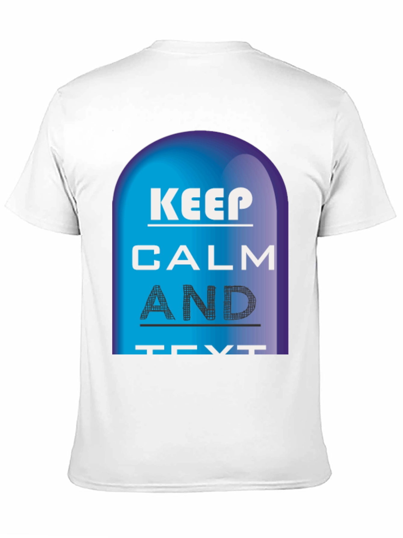 Keep Calm and Text Black T-Shirt