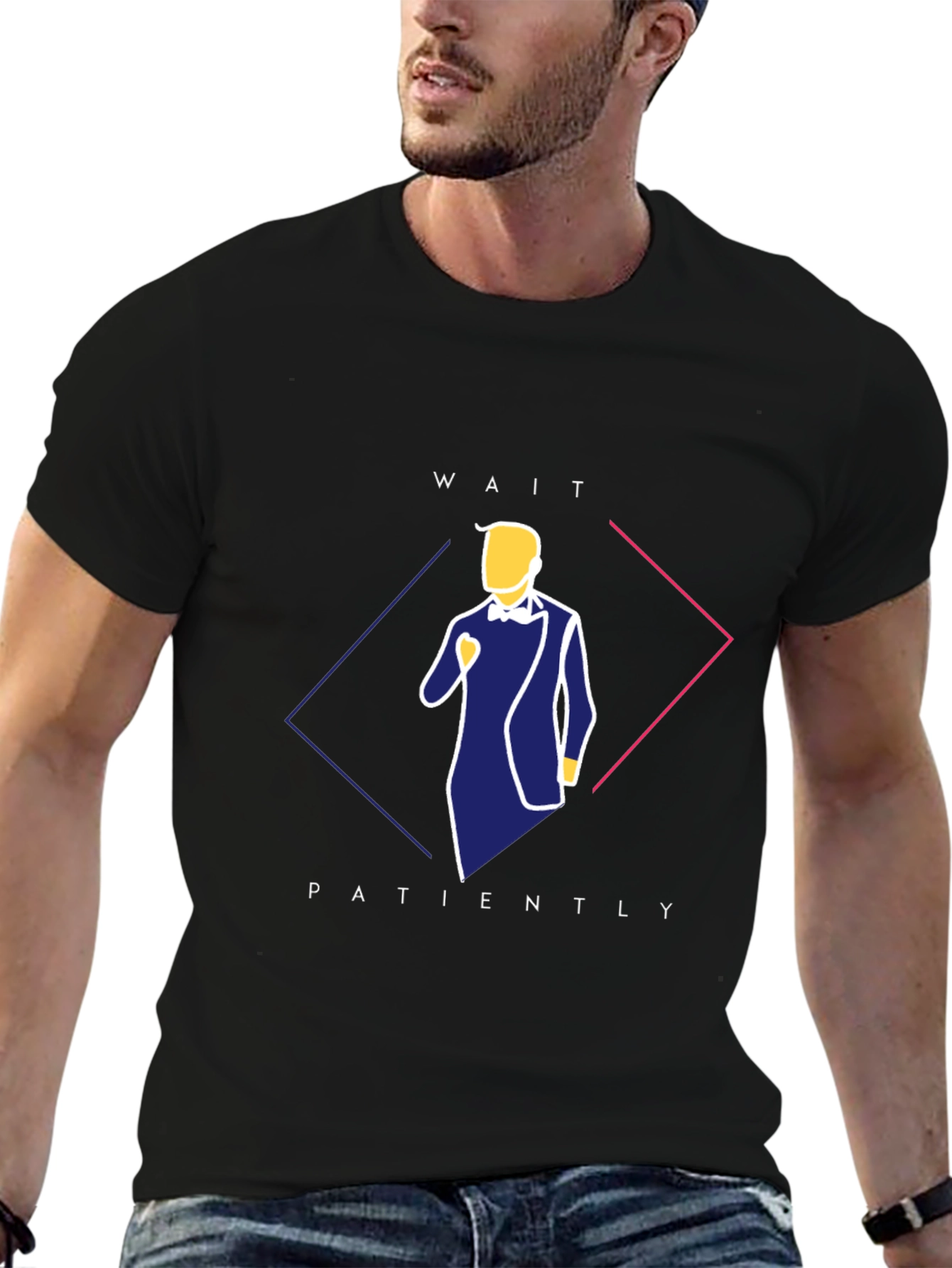 Stylish Wait Patiently Graphic Tee
