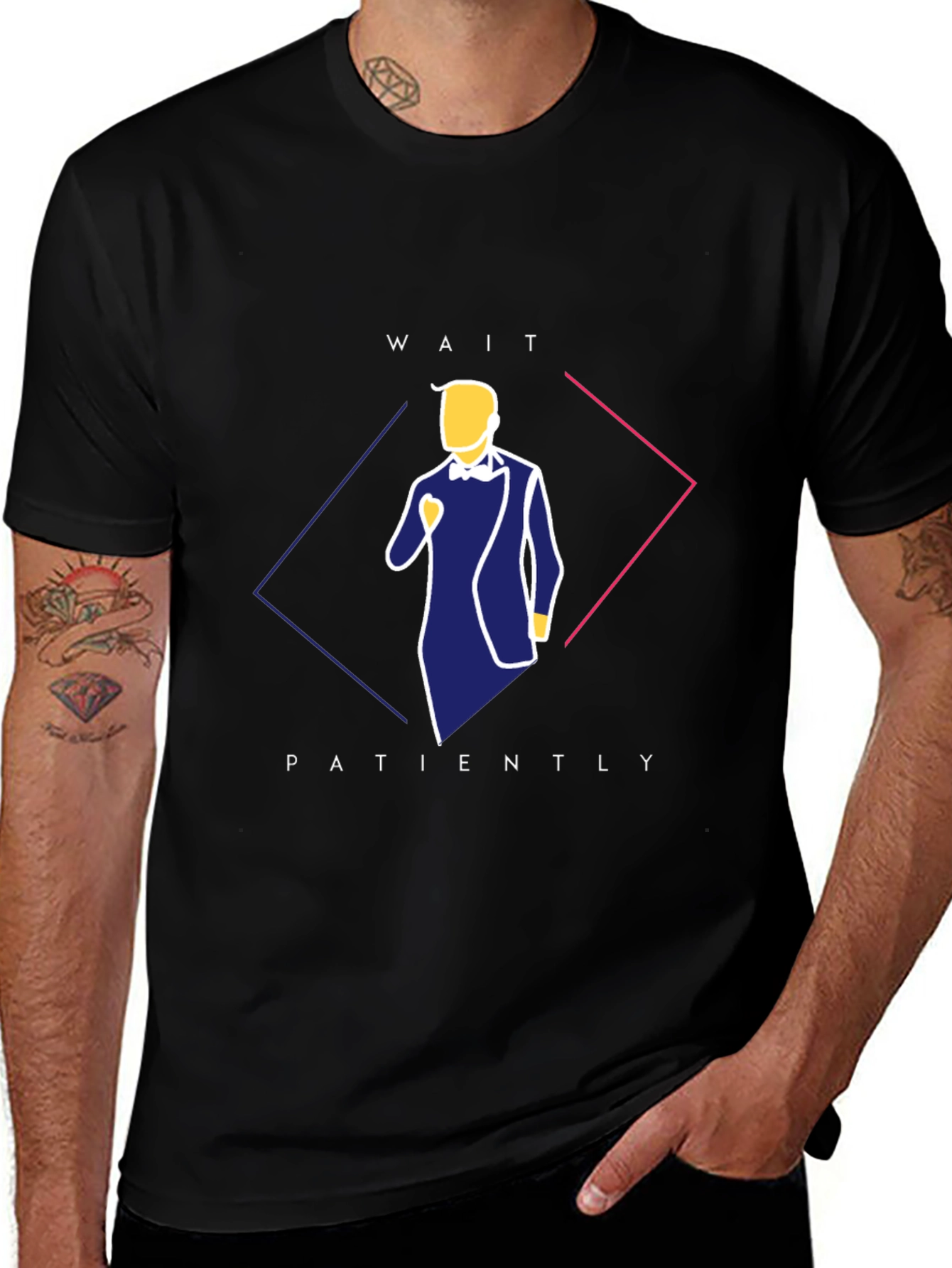 Stylish Wait Patiently Graphic Tee