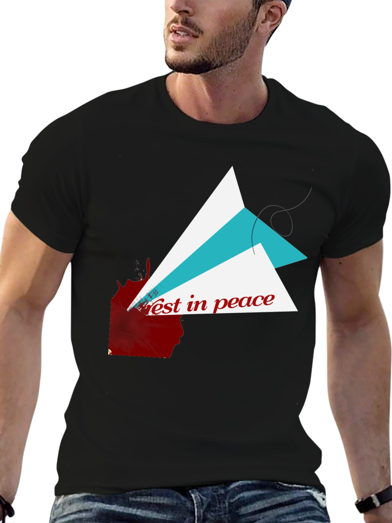 Rest in Peace Graphic T-Shirt - Black Cotton Tee