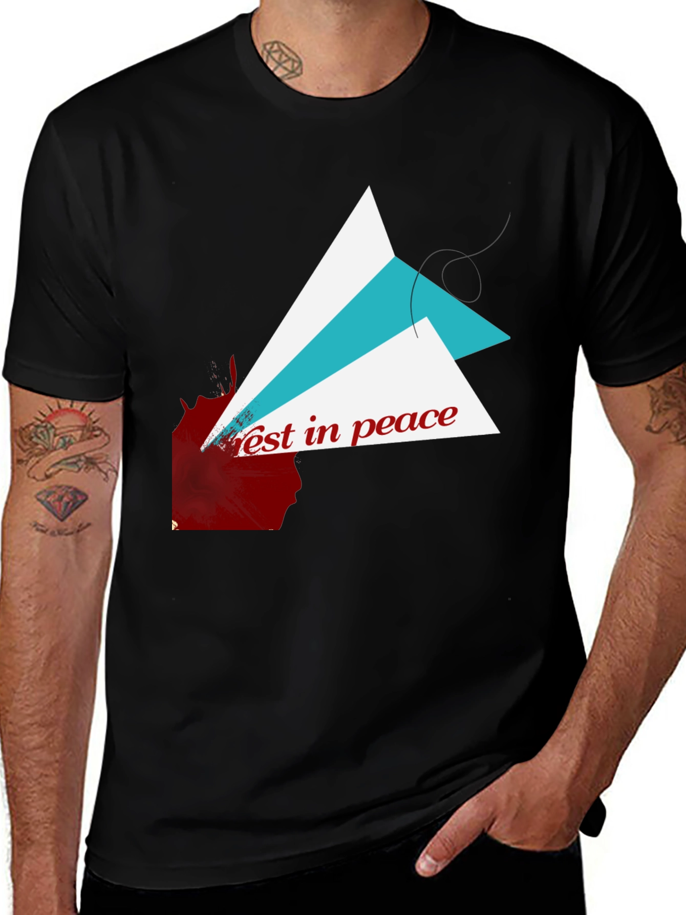 Rest in Peace Graphic T-Shirt - Black Cotton Tee