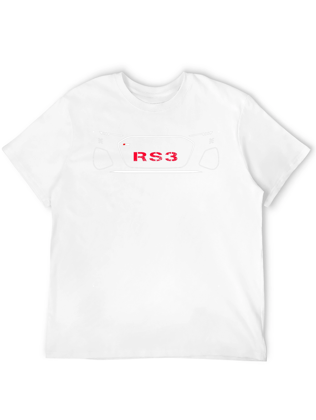 RS3 Car Outline T-Shirt - Automotive Enthusiast Tee