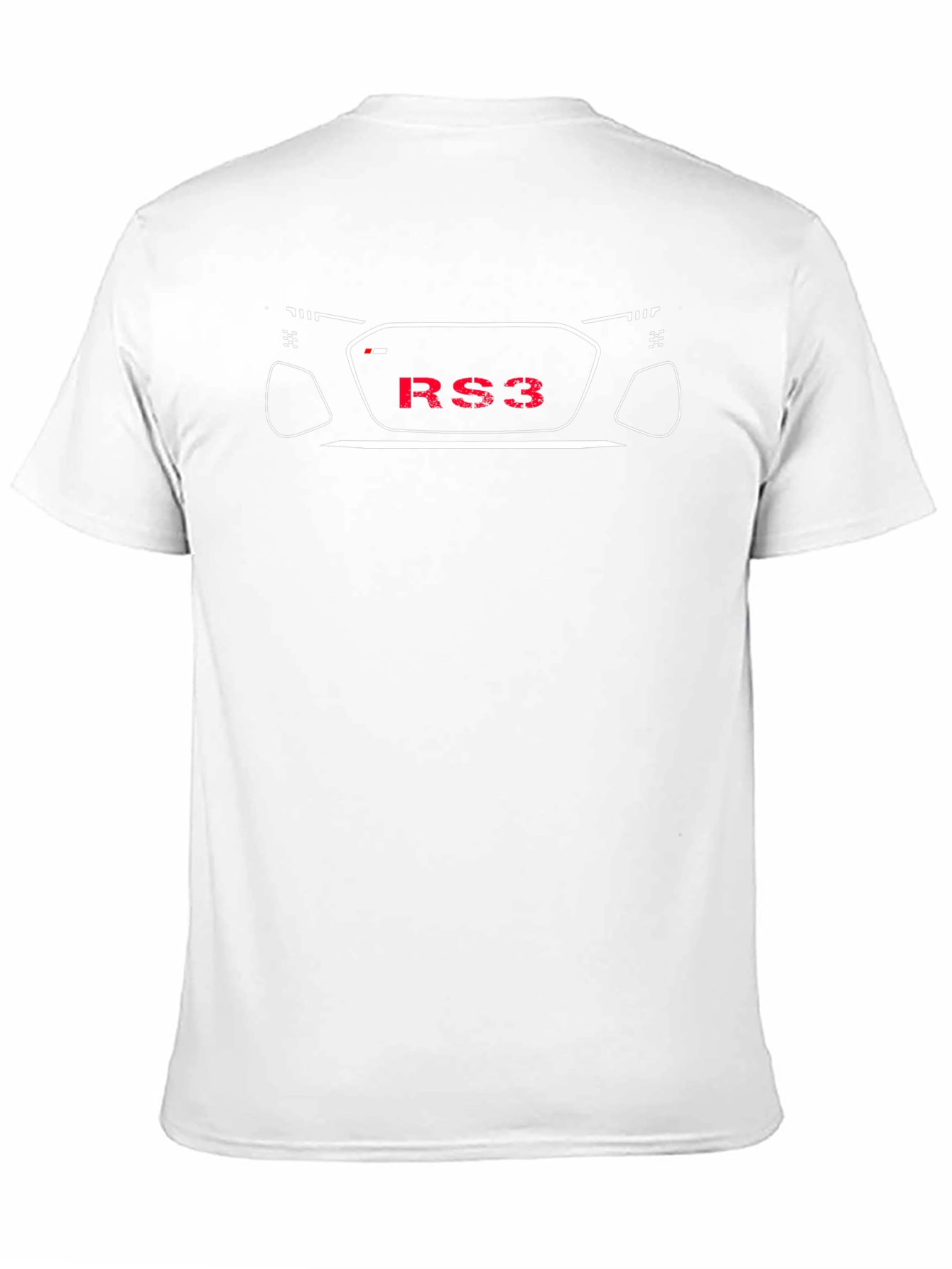 RS3 Car Outline T-Shirt - Automotive Enthusiast Tee