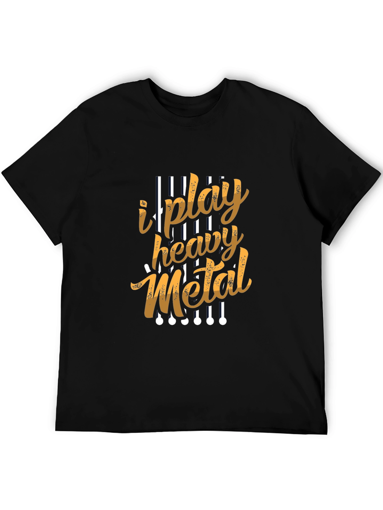 I Play Heavy Metal Graphic Tee - Black
