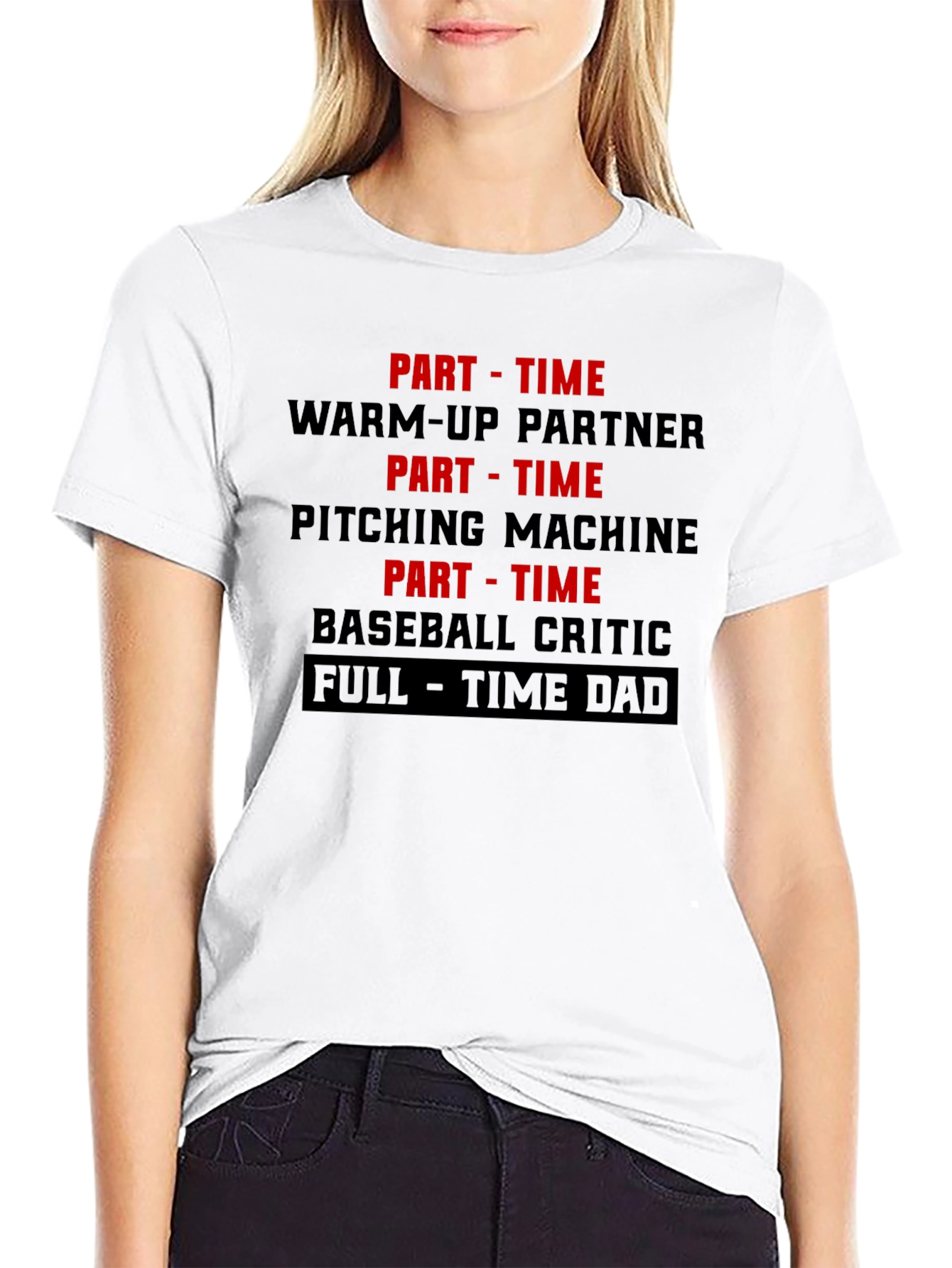 Part Time Warm Up Dad T-Shirt